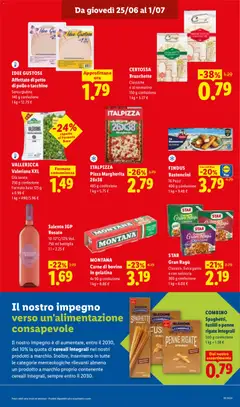 Anteprima del volantino COMBINO Spaghetti, fusilli o penne rigate integrali, 500 g confezione valido a partire dal 25/06/2026 | Pagina: 15
