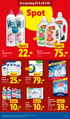 Lidl - Tilbudsavis gyldig fra 27/09/2026 | Side: 13 | Produkter: Opvaskemiddel, Toilet, Tablets, Tøj