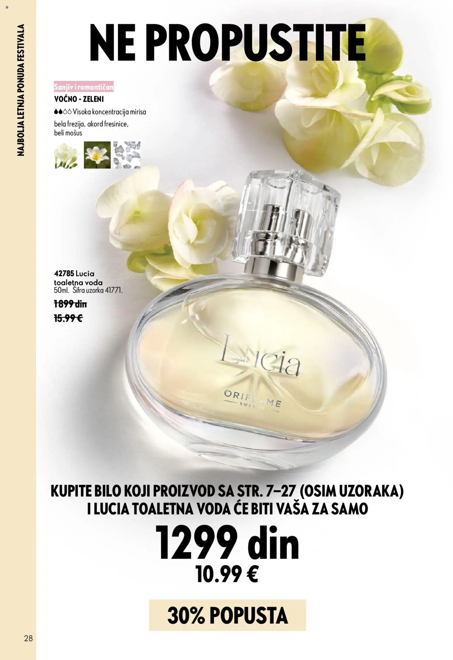 Oriflame katalog - važi od 15.07.2026 | Strana: 28 | Proizvode: Toaletna voda, Voda