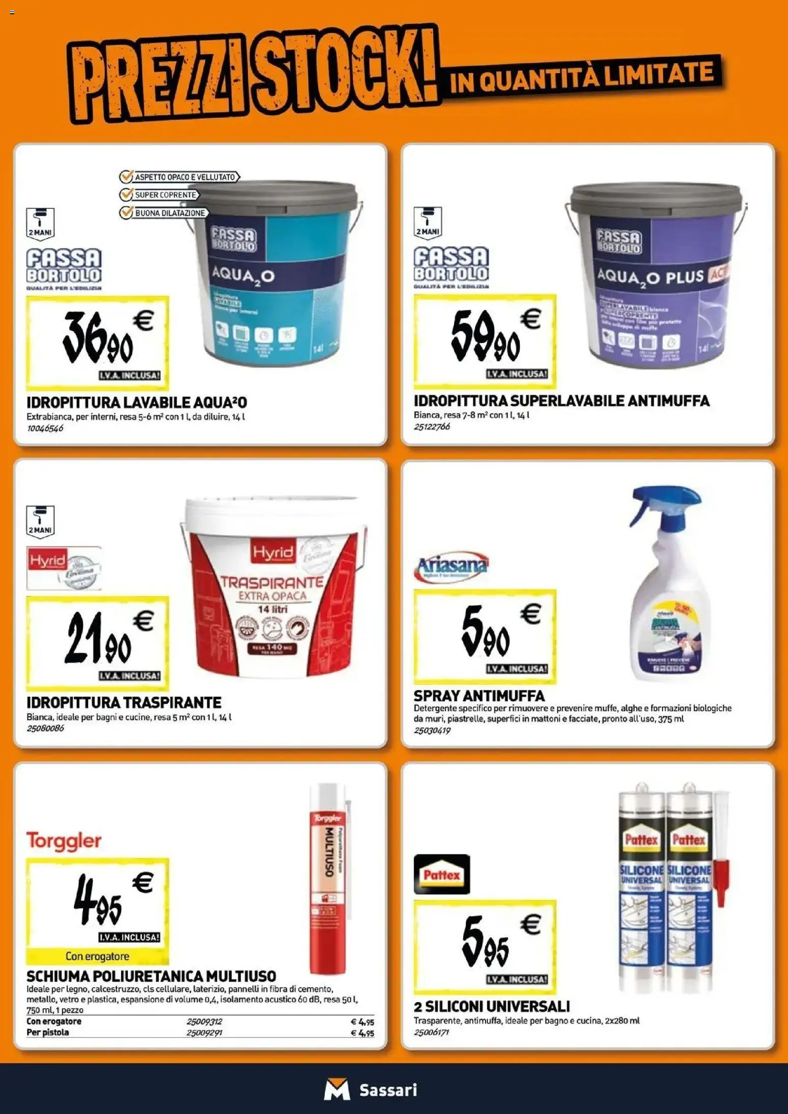 Volantino TECNOMAT del 29/10/2026 | Pagina: 14 | Prodotti: Schiuma, Detergente, Silicone, Bagno