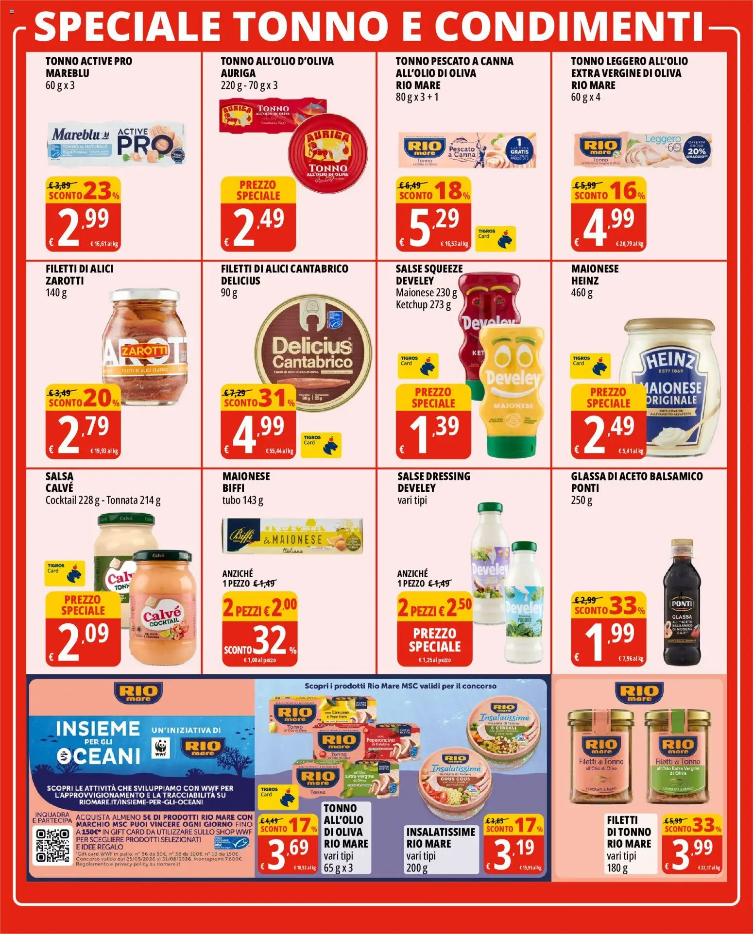 Volantino Tigros del 19.05.2026 | Pagina: 14 | Prodotti: Uova, Insalata, Pepe, Aceto