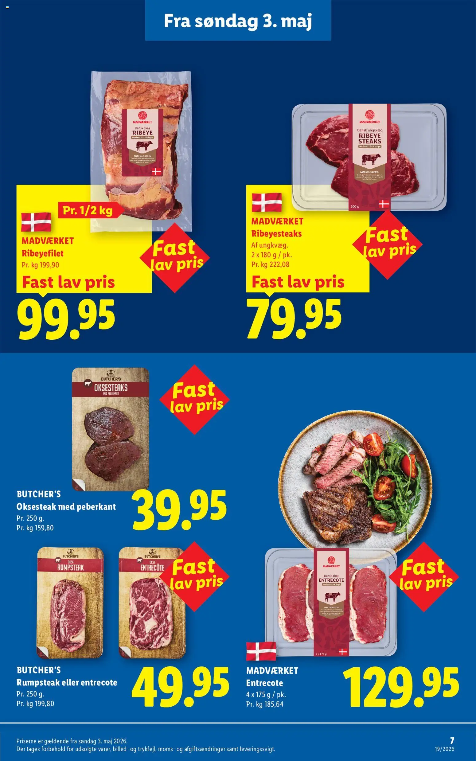 Lidl tilbudsavis – gyldig fra 03.05.2026 | Side: 7 | Produkter: Entrecote