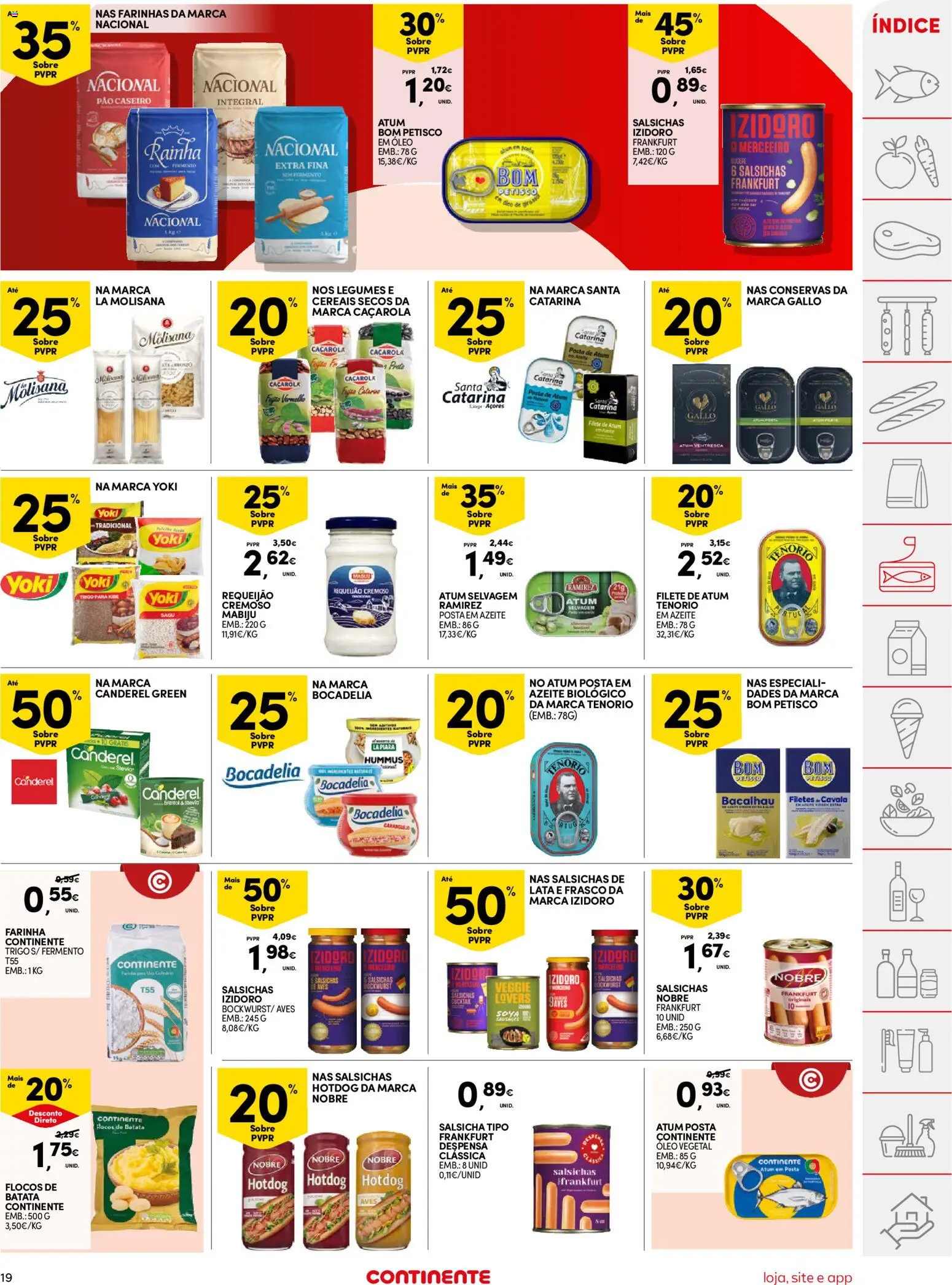Continente folheto │ válido de 05.05.2026 | Página: 19 | Produtos: Azeite, Pão, Requeijão, Flocos