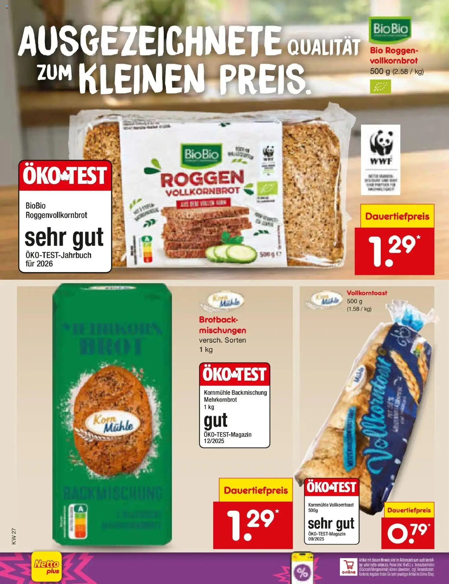 Netto Marken-Discount Prospekt Gemmingen – gültig ab 29.06.2026 | Seite: 24 | Produkte: Mühle, Vollkornbrot