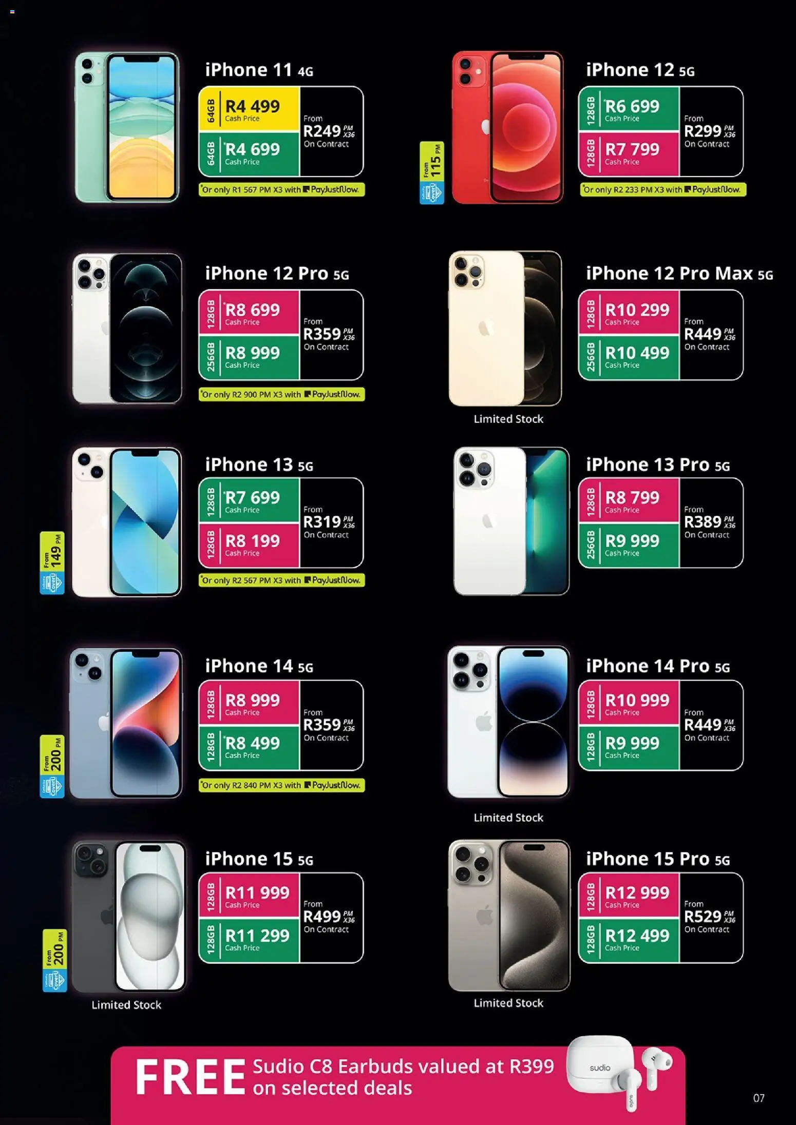 New Cellucity catalogue – valid from 07/10/2026 | Page: 7 | Products: Earbuds, Stock