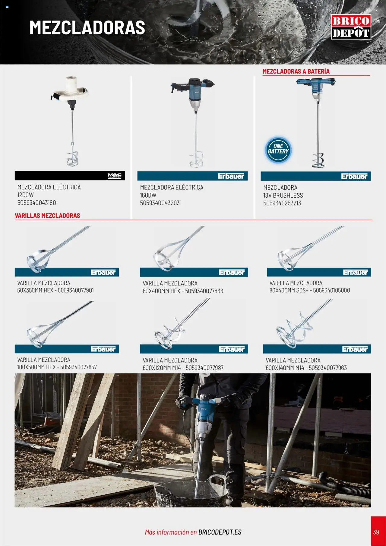 Brico Depôt folleto │ válido desde el 01/04/2025 | Página: 39 | Productos: Batería