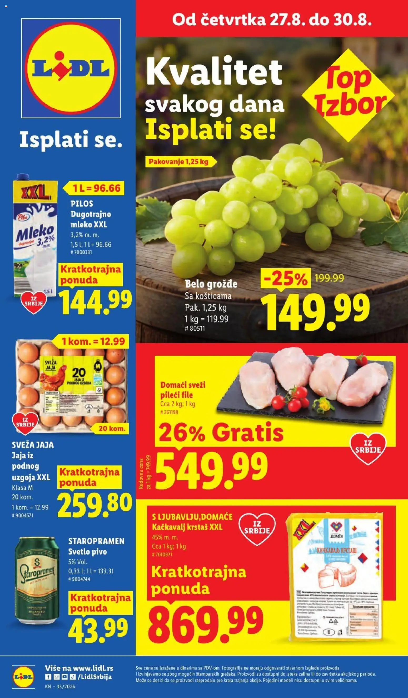 Lidl katalog - važi od 27.08.2026 | Strana: 1