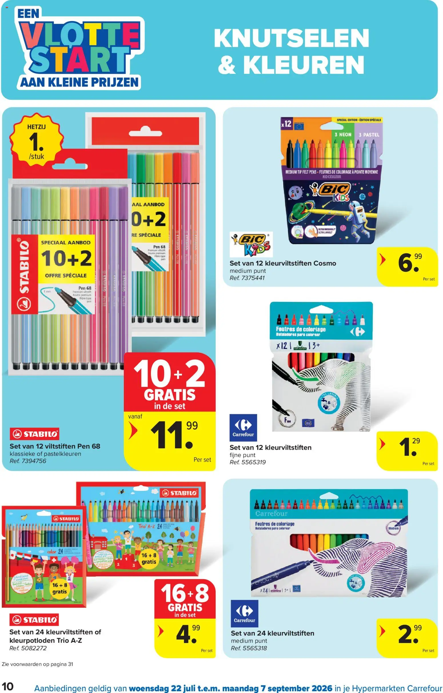 {H1} | Pagina: 10 | Producten: Pen, Kleurpotloden