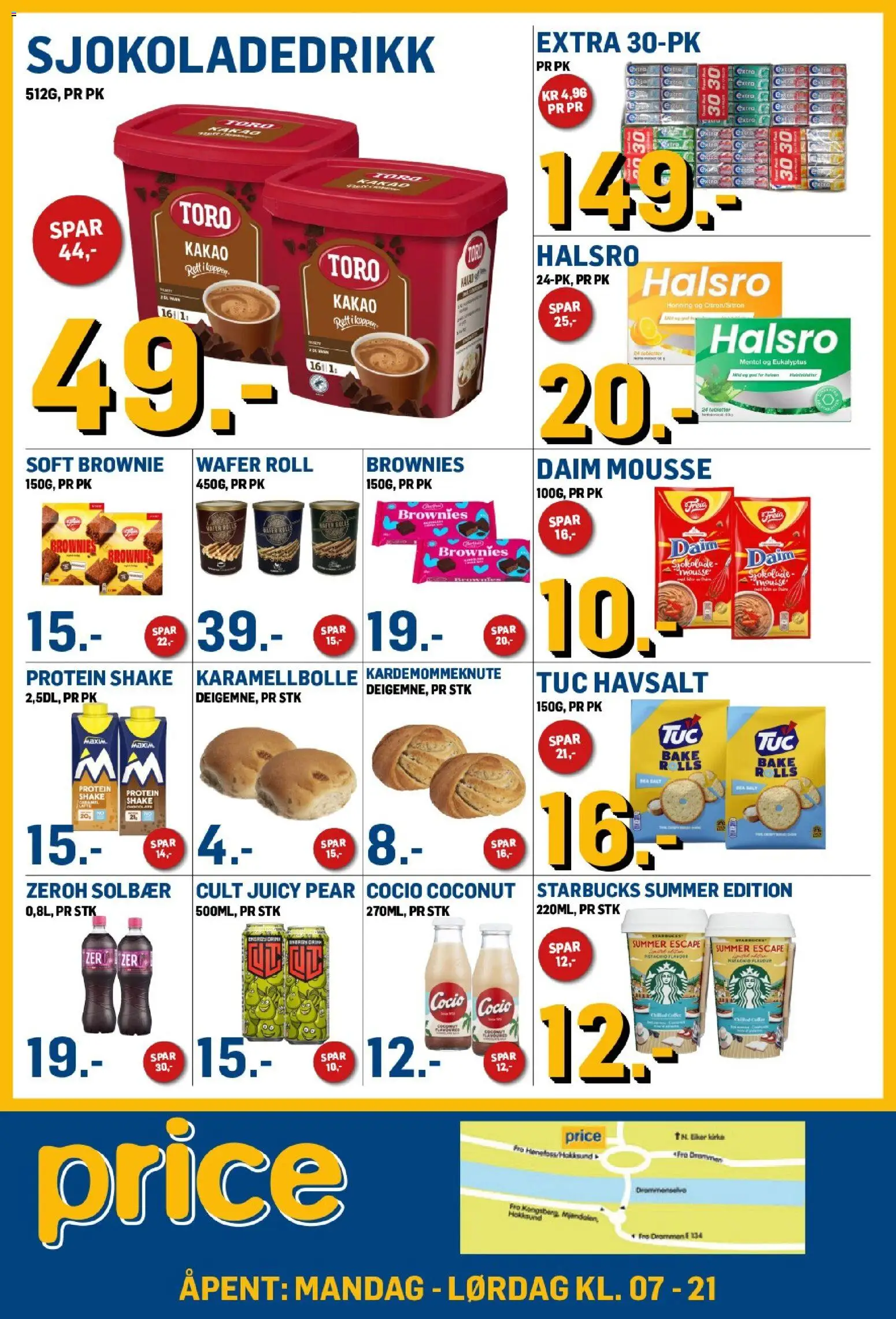 {H1} | Side: 2 | Produkter: Honning, Sjokolade, Protein, Brownies
