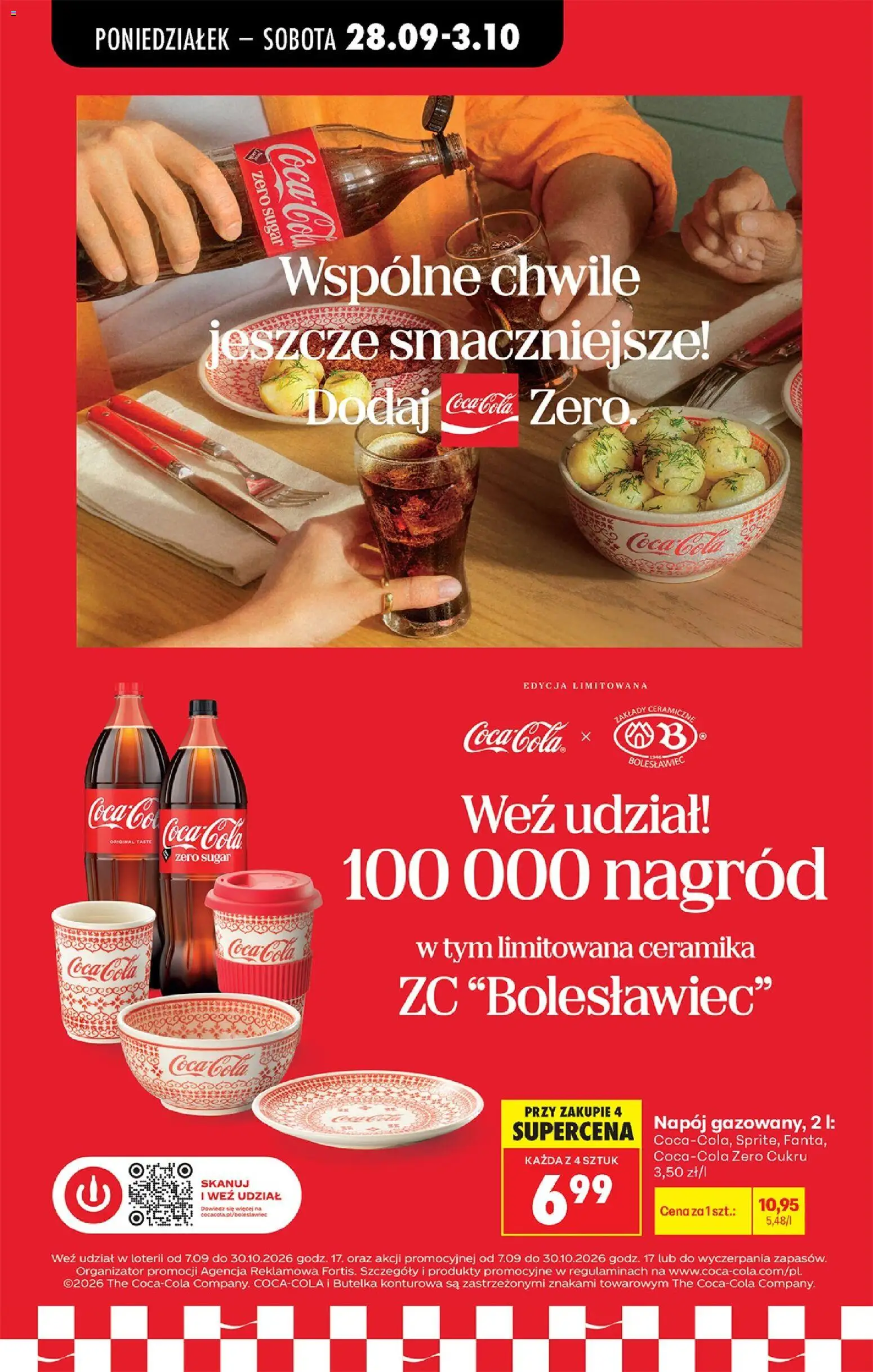Biedronka Polsko leták - Codziennie niskie ceny od 28.09.2026 | Strana: 87 | Produkty: Coca cola, Coca Cola Zero, Cola
