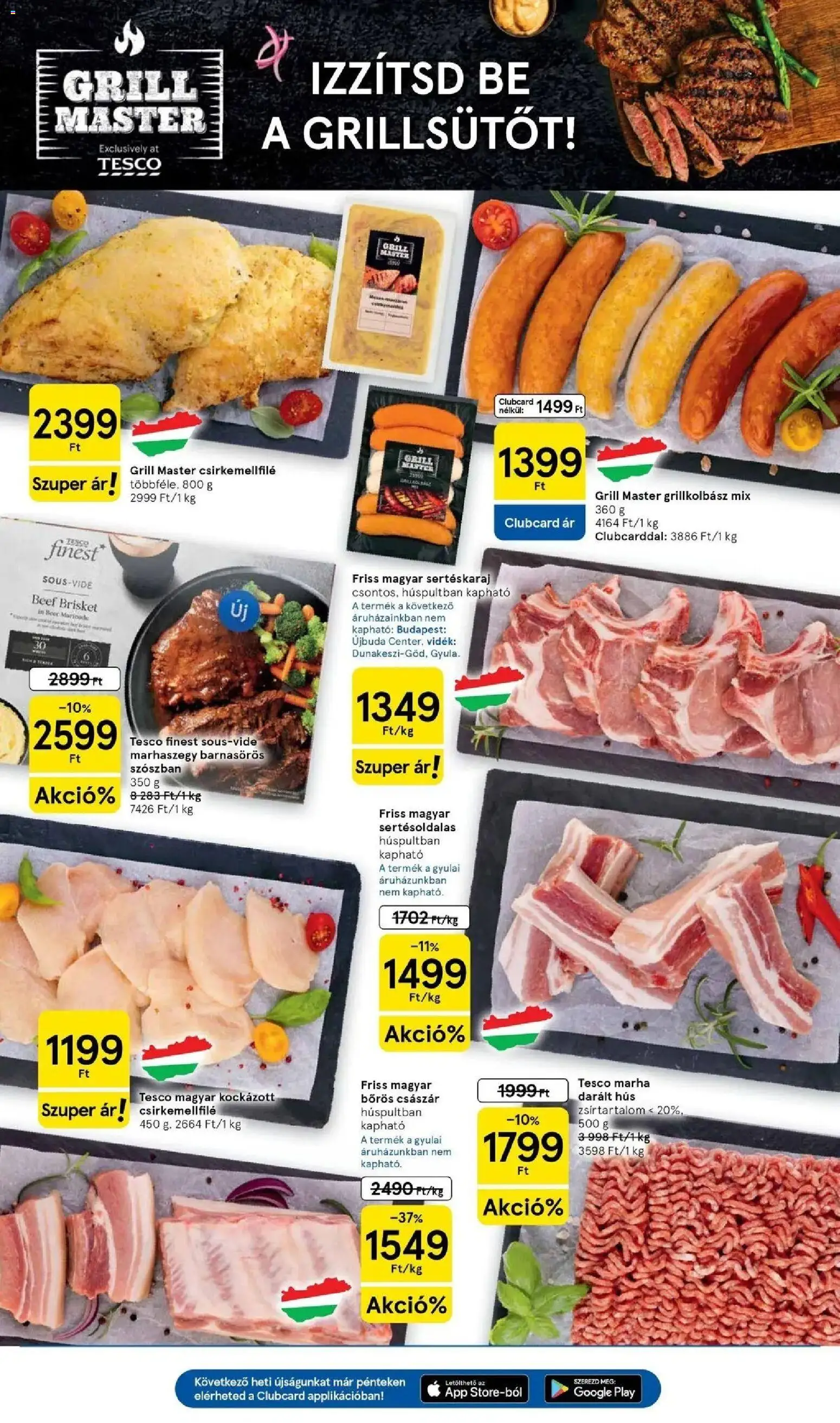 Tesco akciós ujság - amely érvényes a következő dátumtól: 2026.09.03. | Oldal: 3 | Termékek: Grillkolbász, Hús, Sertéskaraj, Sertésoldalas