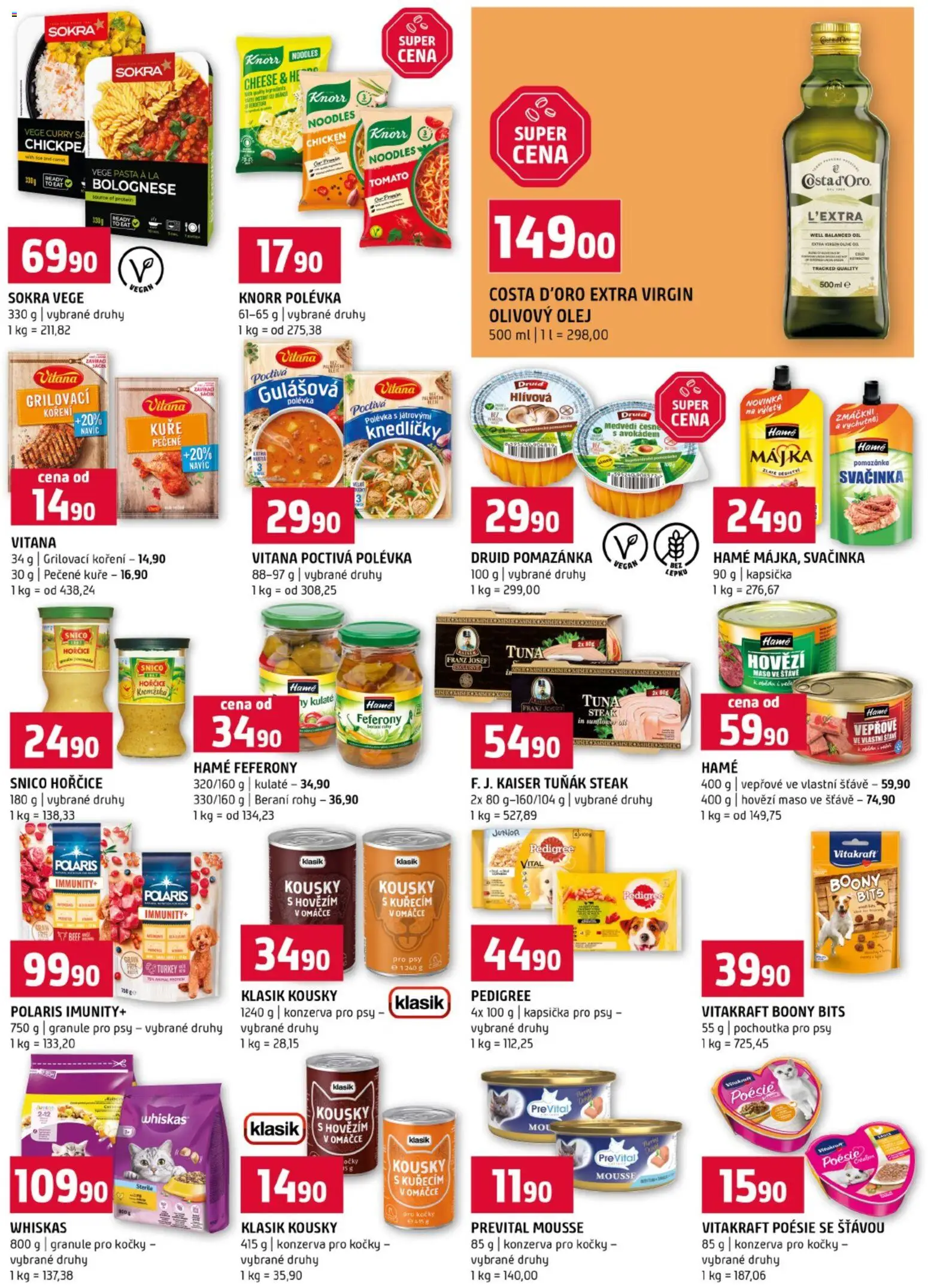 Terno leták od 01.07.2026 | Strana: 11 | Produkty: Knorr, Granule pro kočky, Konzerva pro psy, Pečené kuře