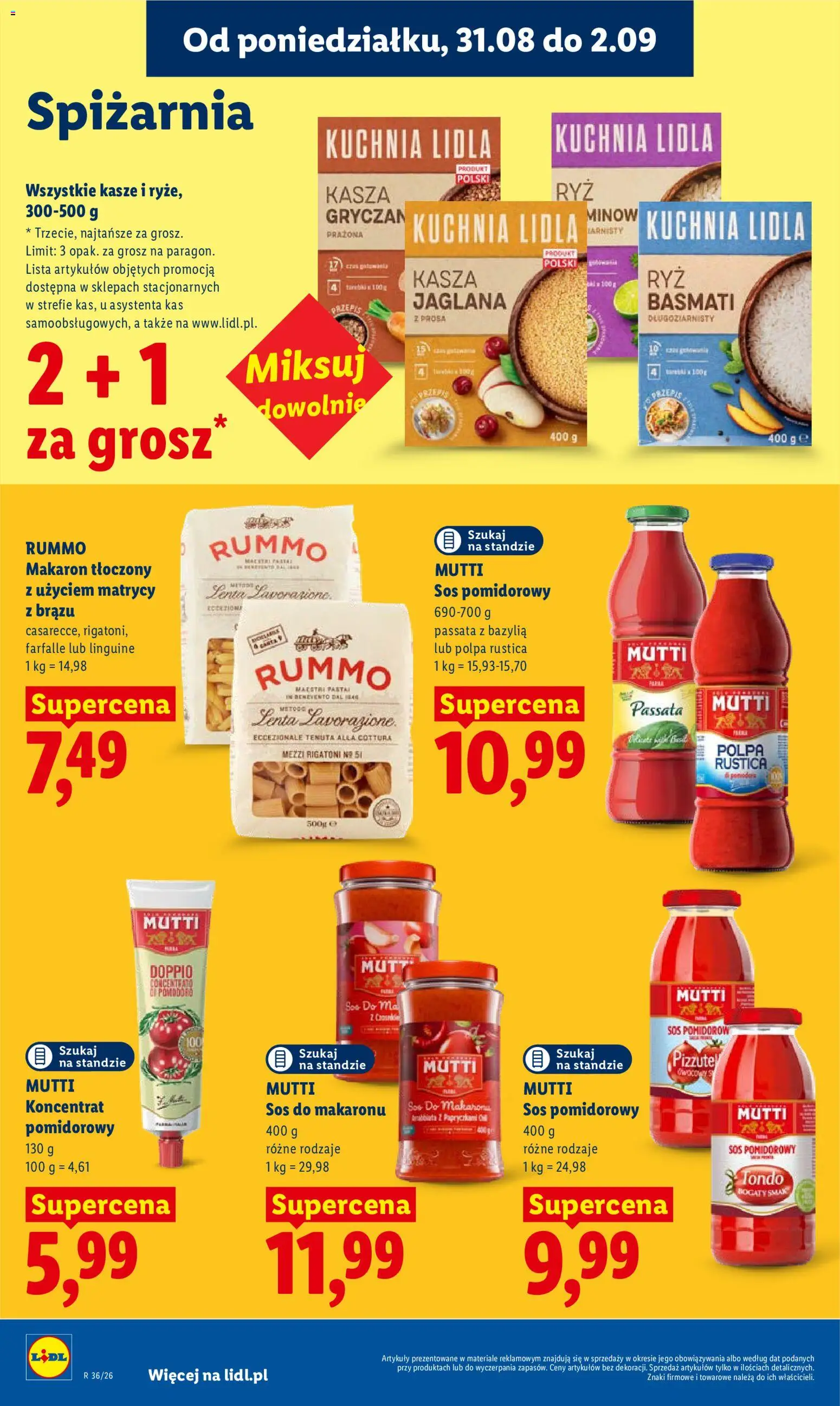 Lidl Polsko leták od 31.08.2026 | Strana: 78 | Produkty: Passata, Basmati