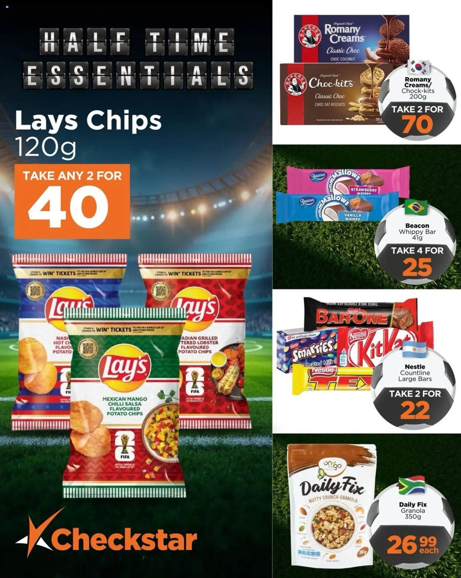 New Check Star catalogue – valid from 10.06.2026 | Page: 2 | Products: Milk, Biscuits, Chips, Mango