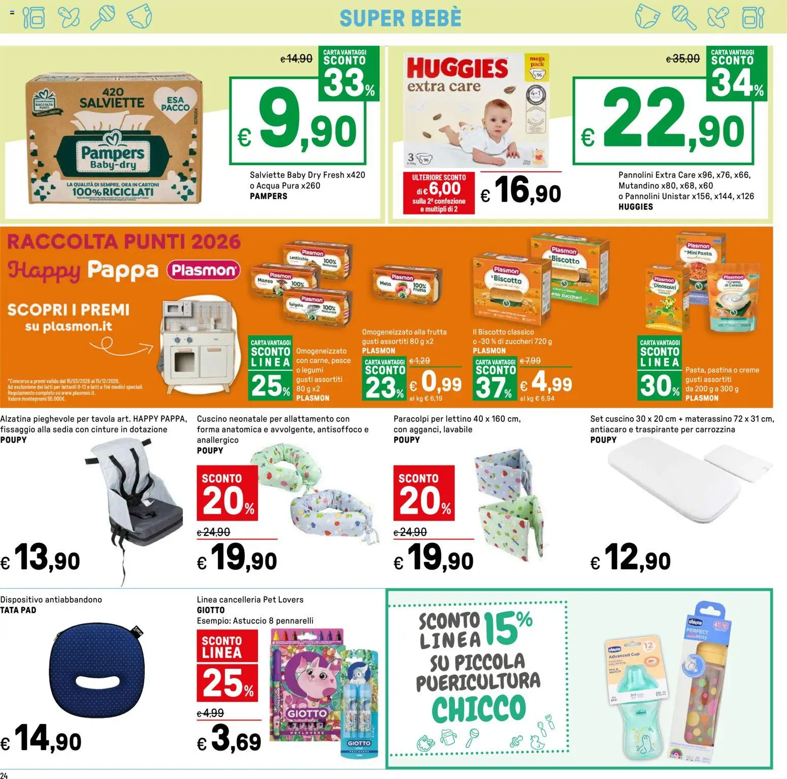 Volantino Iper del 22.05.2026 | Pagina: 24 | Prodotti: Legumi, Pennarelli, Cuscino, Sedia