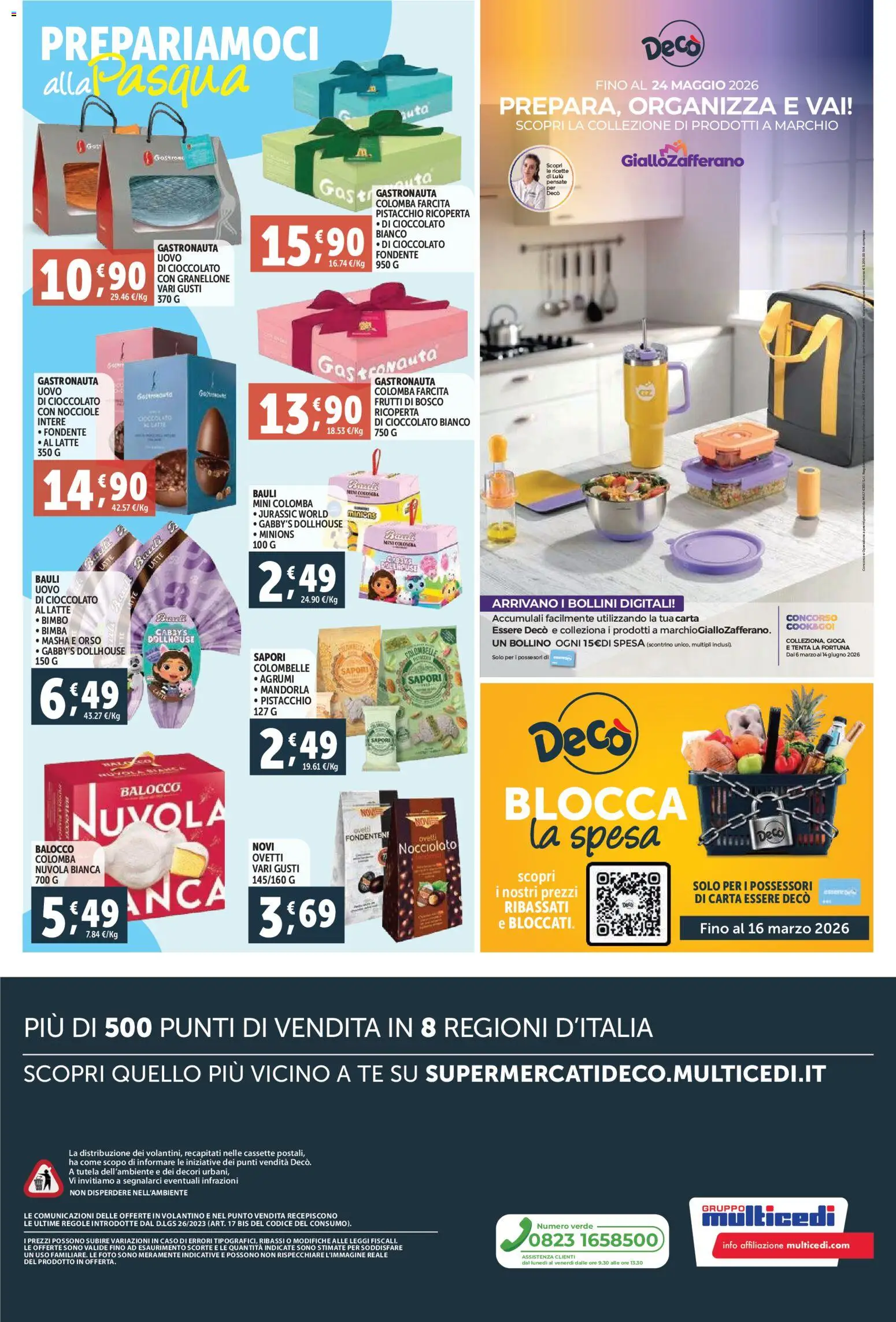 Volantino Decò del 06.03.2026 | Pagina: 12 | Prodotti: Cioccolato, Latte, Agrumi, Nocciole