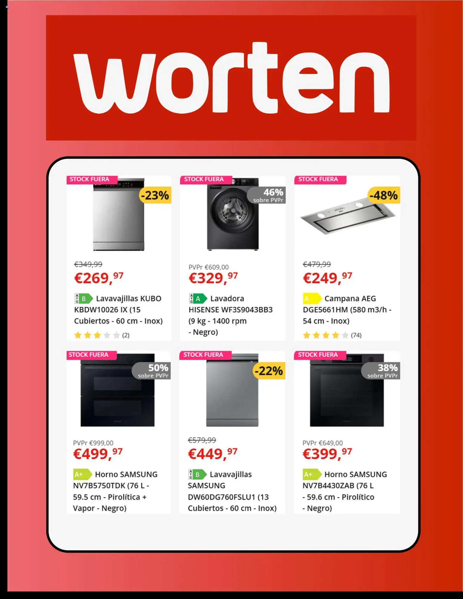 Worten folleto │ válido desde el 21/07/2026 | Página: 2 | Productos: Lavadora, Horno, Lavavajillas