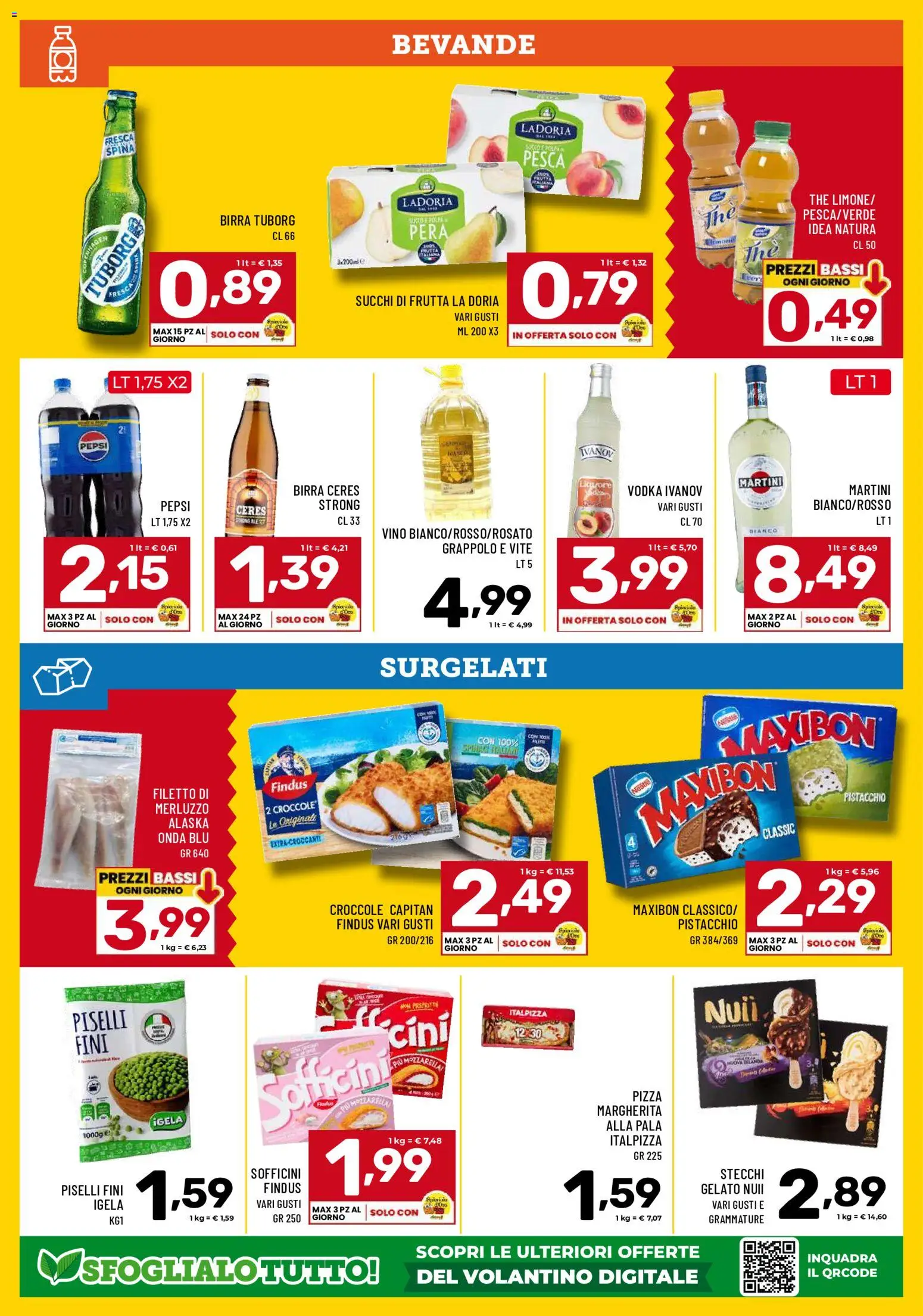 Volantino Il Centesimo del 05.06.2026 | Pagina: 10 | Prodotti: Gelato, Frutta, The, Piselli