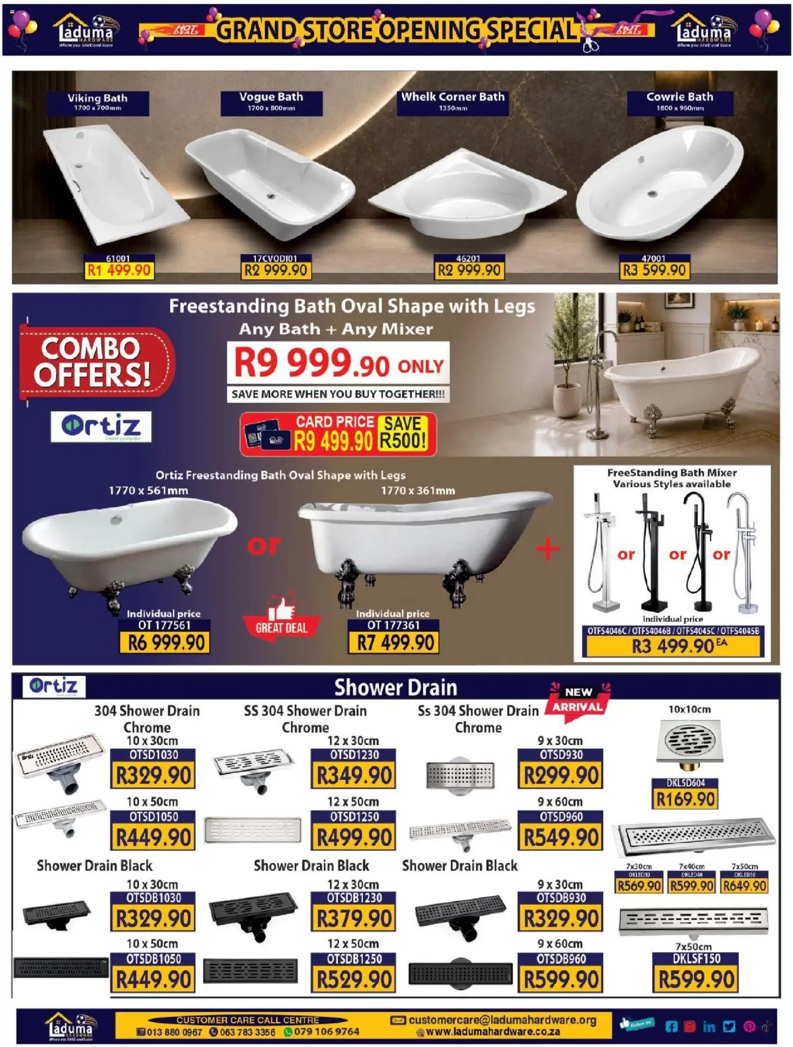 New Laduma Hardware catalogue – valid from 23/09/2026 | Page: 6 | Products: Mixer, Bath, Shower