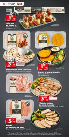 Vista previa Filetes de pechuga de pavo Selección de Dia bandeja 575 g aprox., Filetes de pechuga de pavo Selección de Dia bandeja 575 g aprox. válido desde el 19/08/2026 | Página: 6