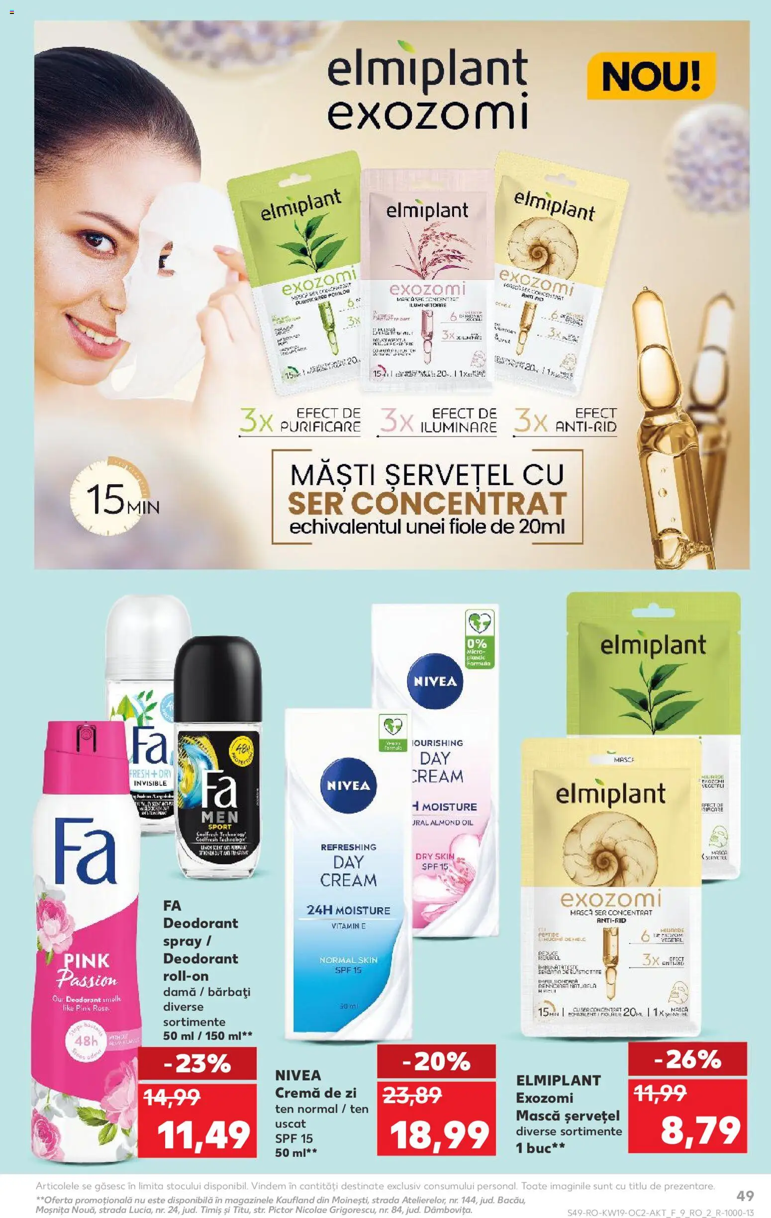 Noul catalog Kaufland – valabil de la 06.05.2026 | Pagină: 49 | Produse: Cremă de zi, Cremă, Deodorant