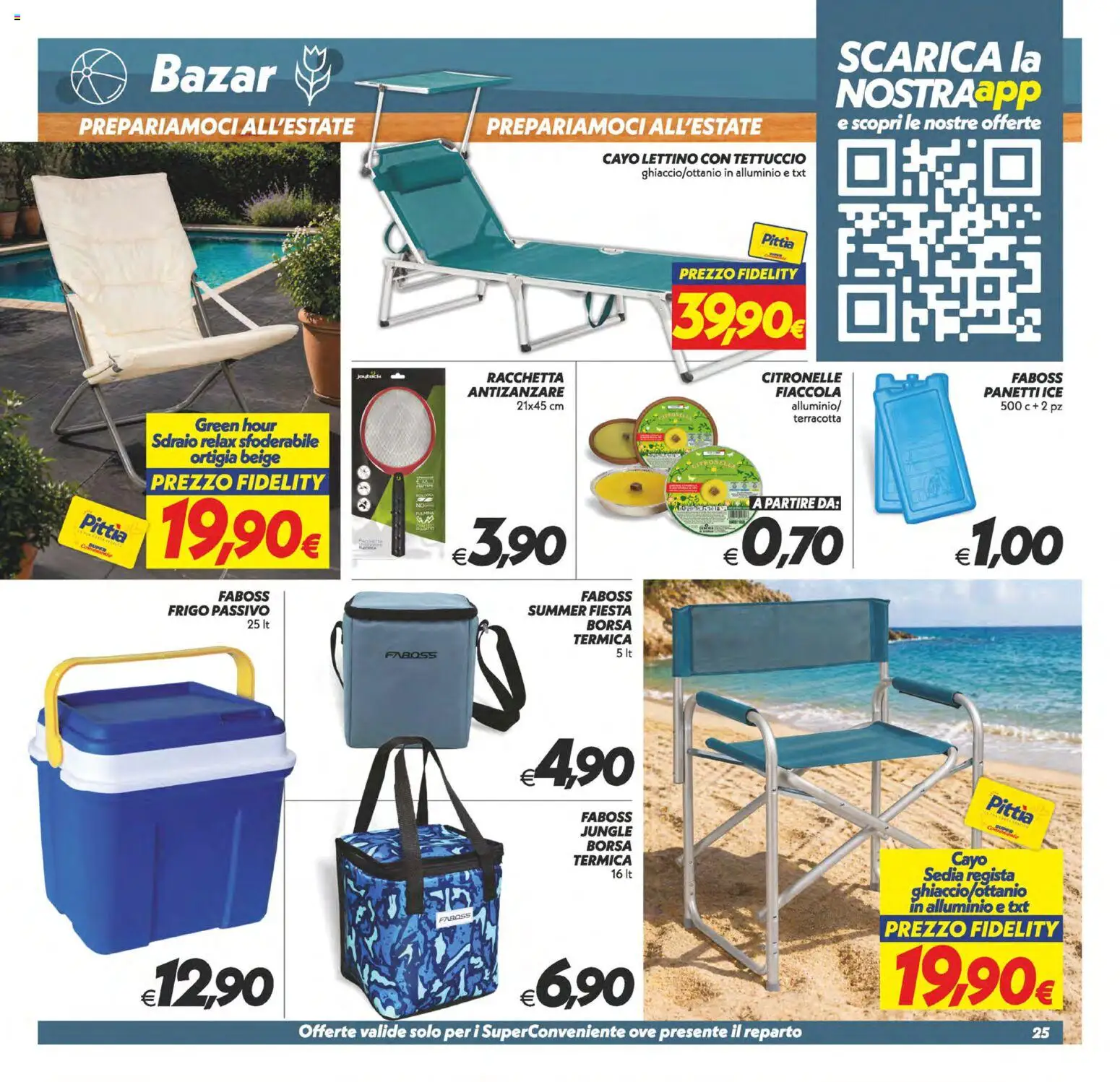 Volantino SuperConveniente del 29.05.2026 | Pagina: 25 | Prodotti: Citronella, Borsa termica, Borsa, Sedia