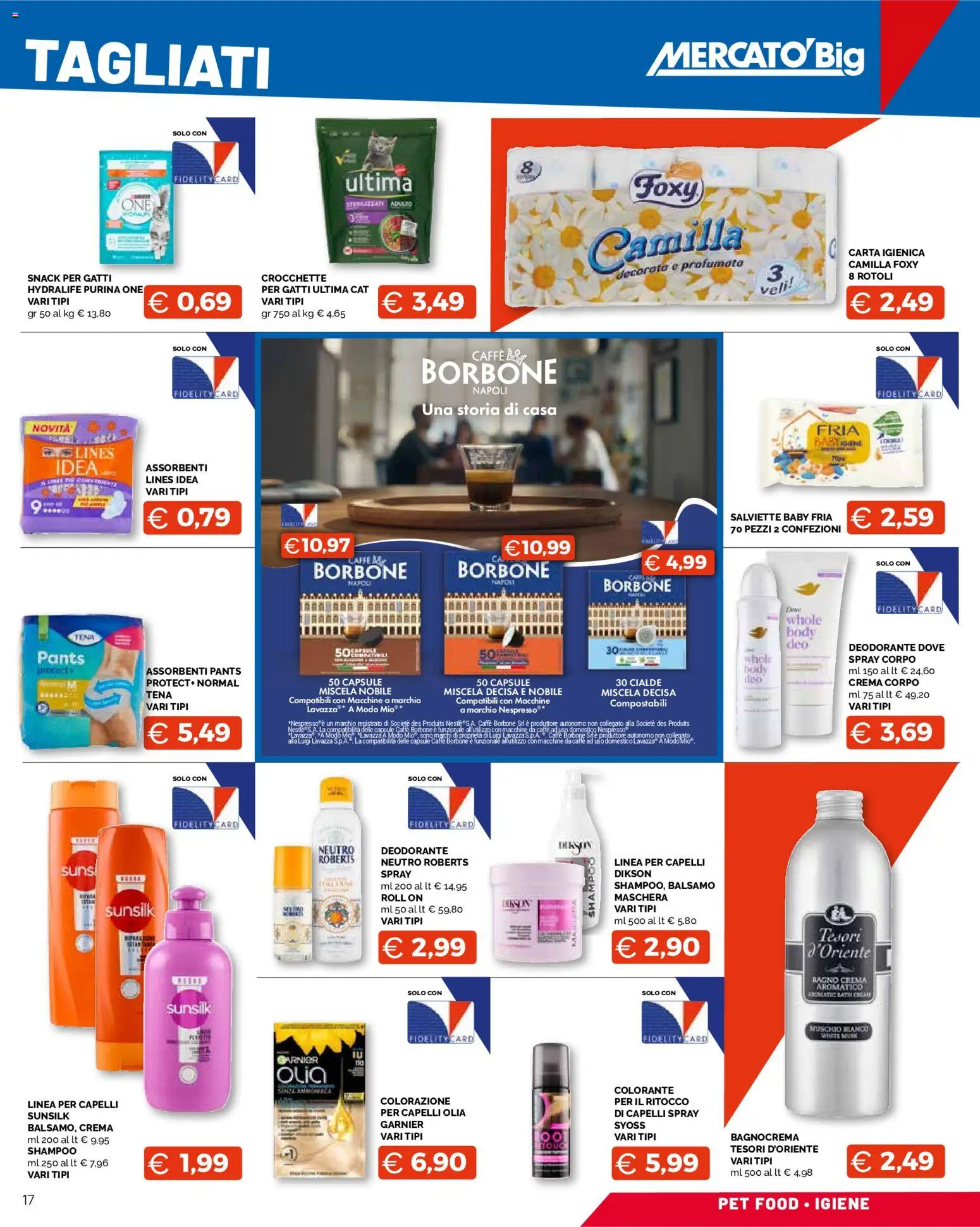 Volantino Mercatò del 25.05.2026 | Pagina: 17 | Prodotti: Crema, Carta igienica, Crocchette, Lavazza