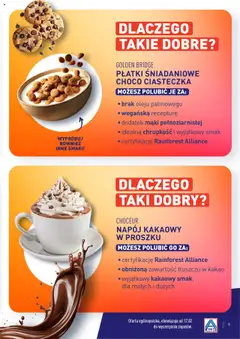 Pogląd oferty "Aldi Gazetka - Wielki test" - ważna od 17.02.2025 | Strona: 9 | Produkty: Kakao, Płatki śniadaniowe, Płatki, Ciasteczka