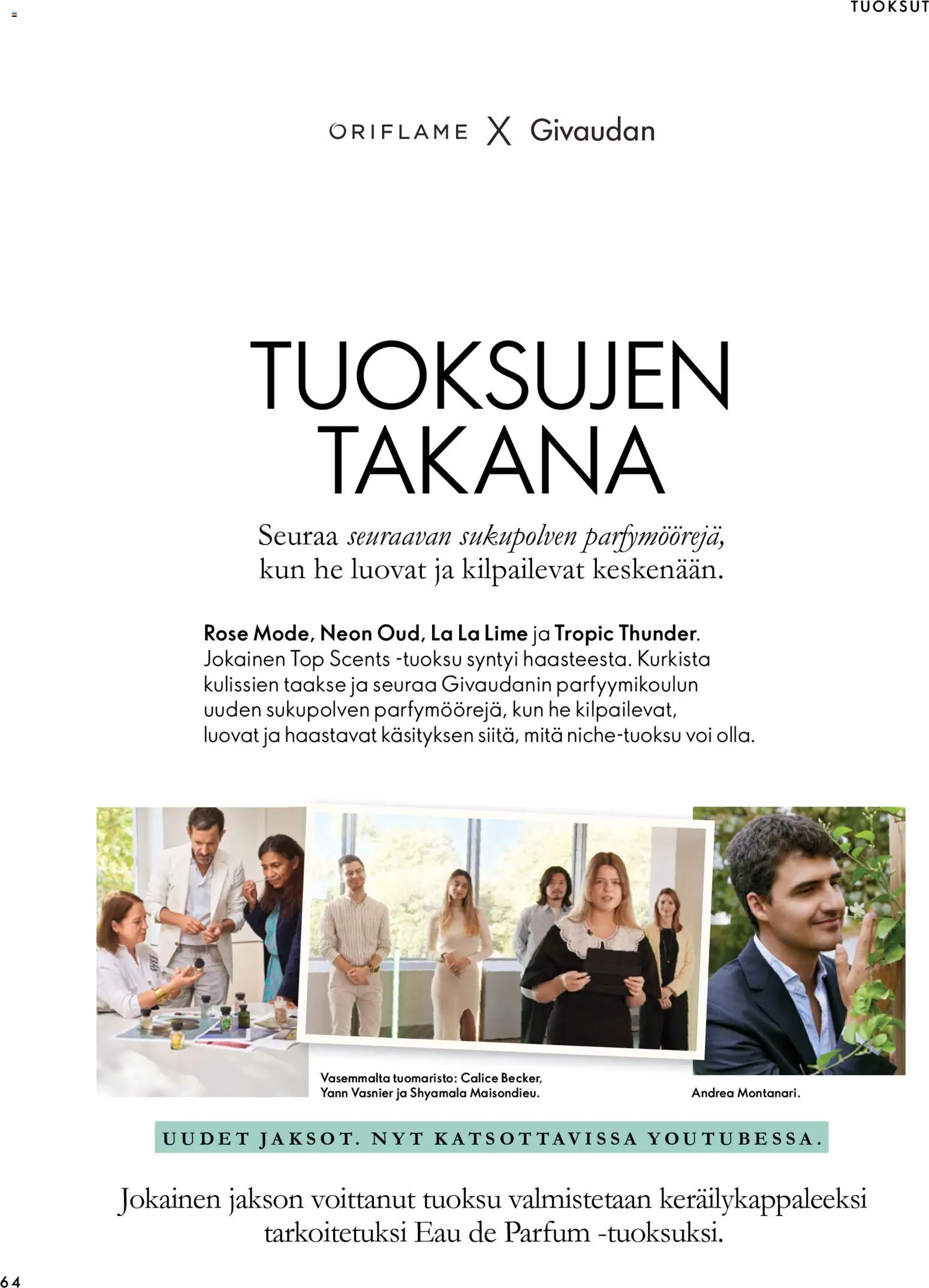 Oriflame tarjoukset – voimassa 07/10/2026 alkaen | Sivu: 64 | Tuotteet: Tuoksu, Voi