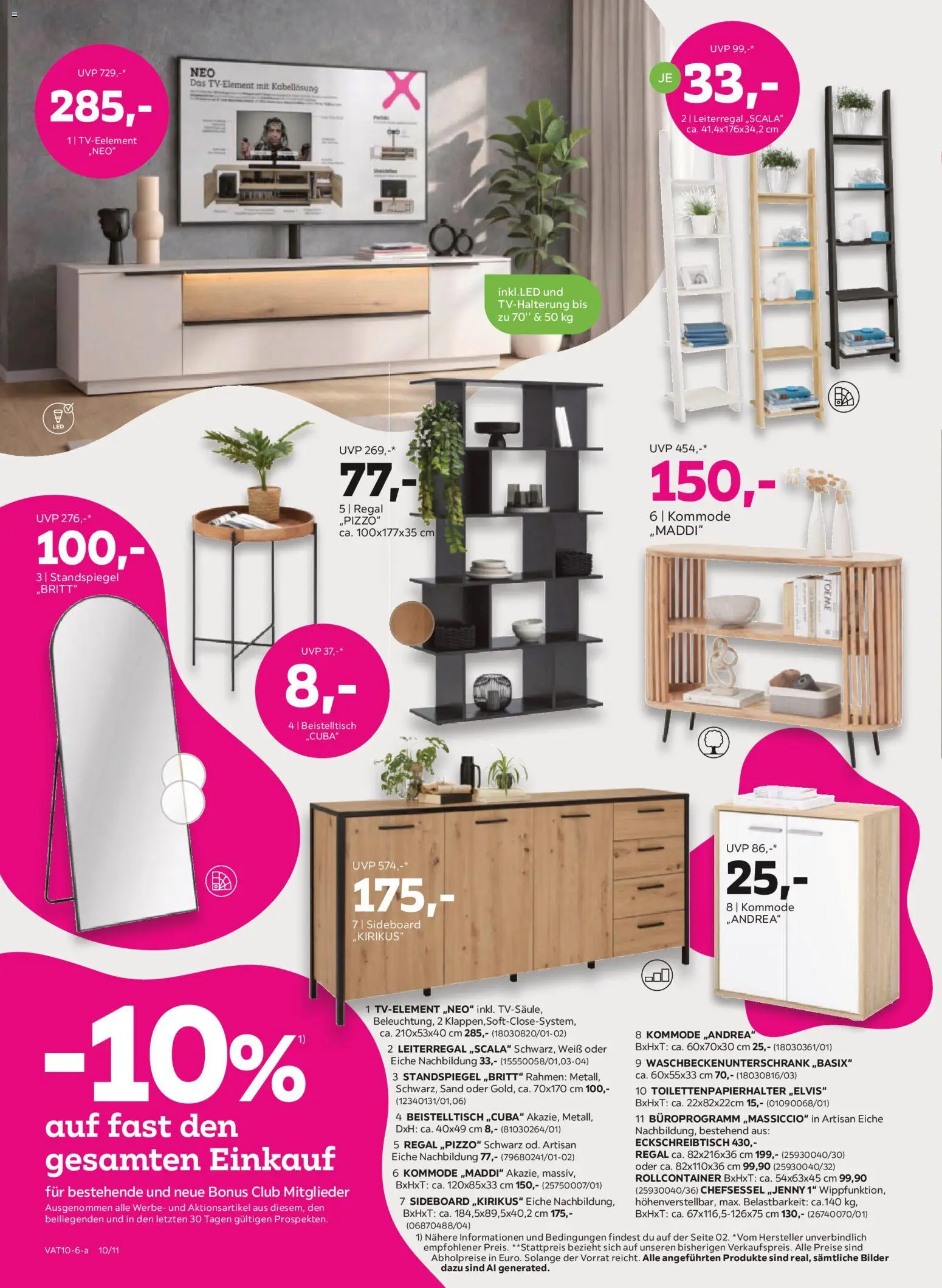 Mömax Prospekt aktuell gültig ab 29.09.2026 | Seite: 10 | Produkte: Kommode, Regal