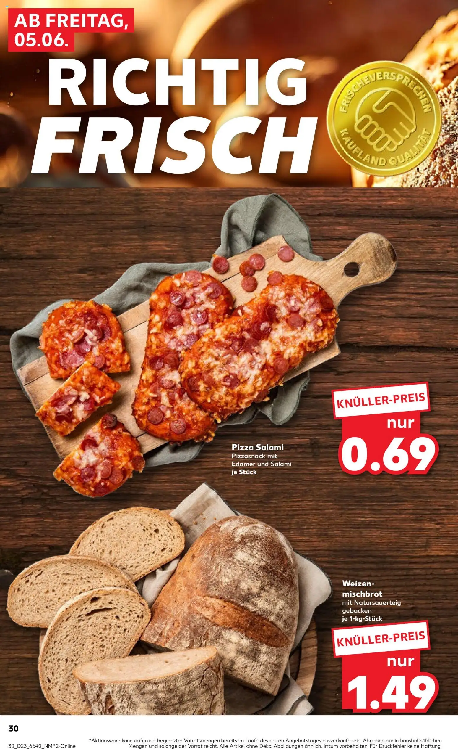 Kaufland Prospekt Stuttgart – gültig ab 04.06.2026 | Seite: 30 | Produkte: Edamer, Salami, Pizza
