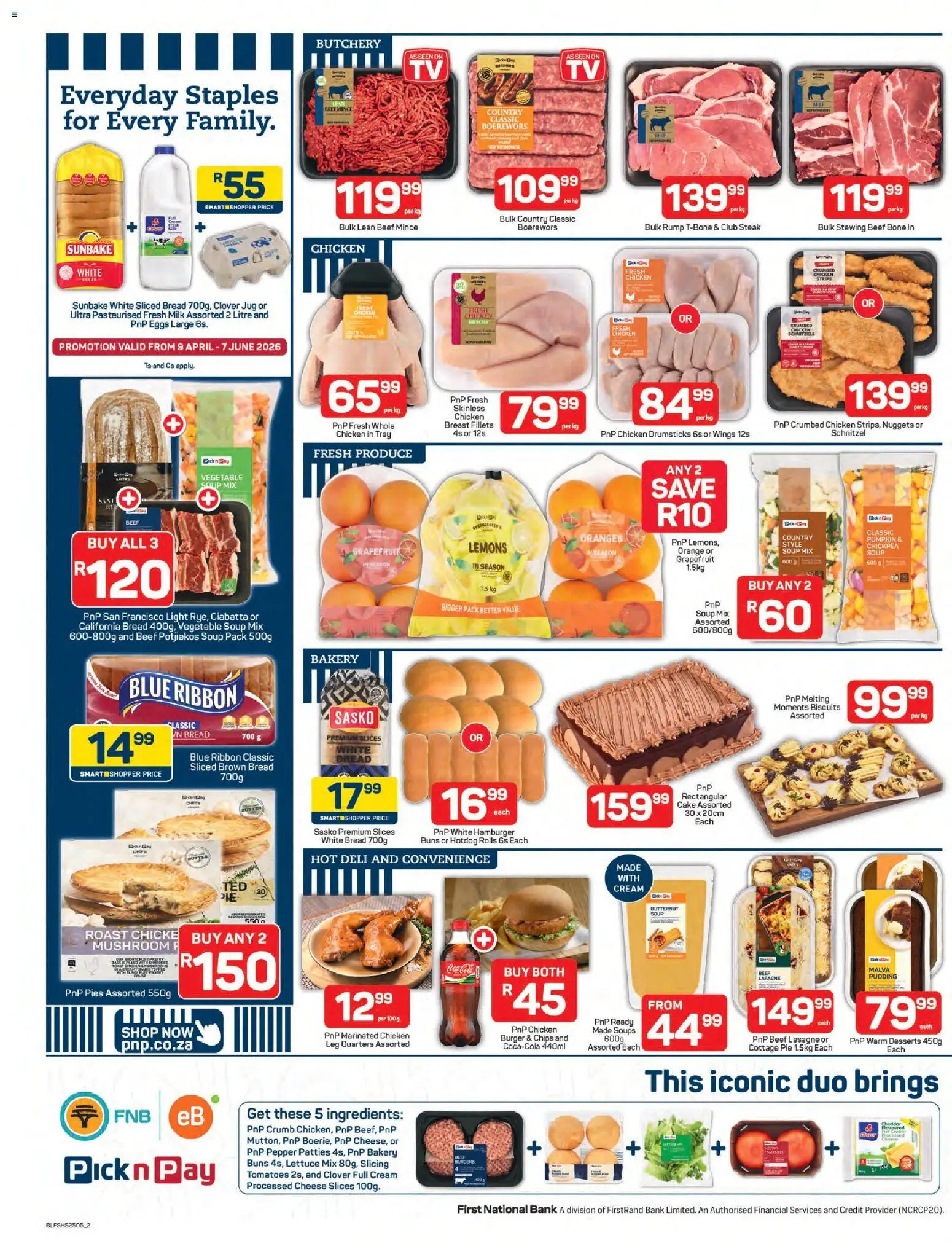 New Pick n Pay catalogue – valid from 25.05.2026 | Page: 2 | Products: Boerewors, Eggs, Light, Chips