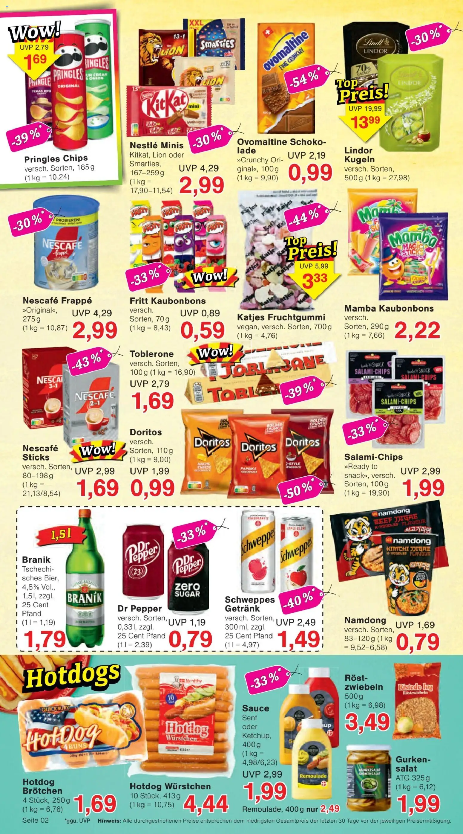 Jawoll Prospekt – gültig ab 06.07.2026 | Seite: 2 | Produkte: Katjes, Schweppes, Apple, Chips