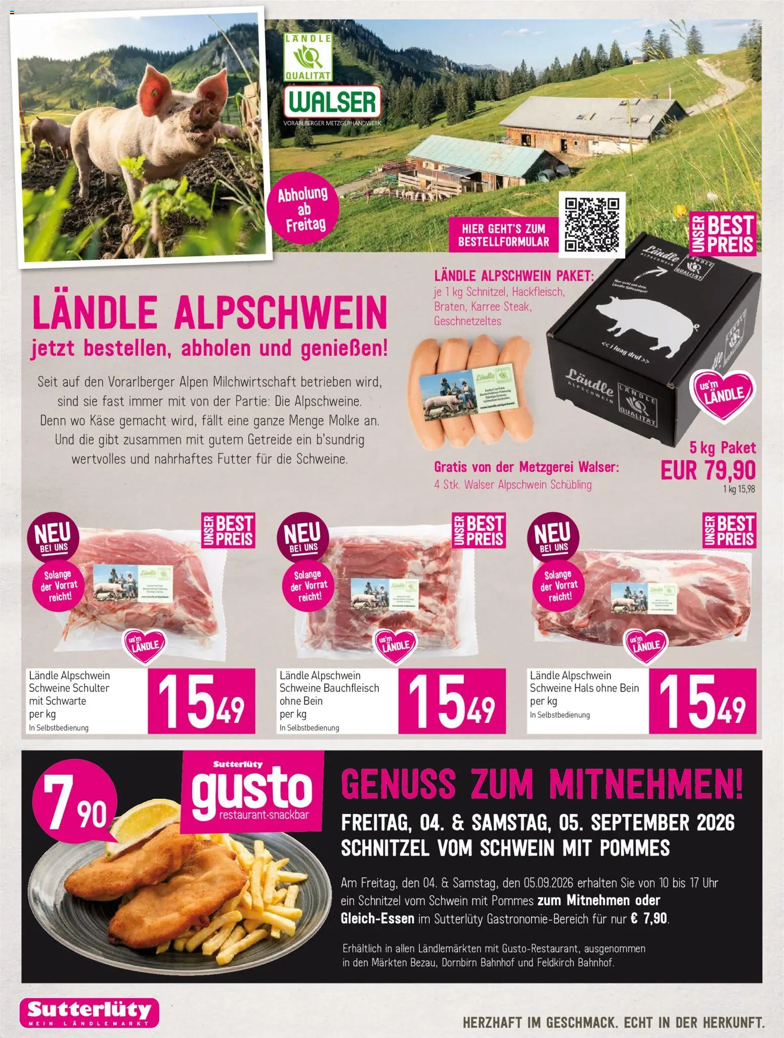 Sutterlüty Flugblatt gültig ab 03.09.2026 | Seite: 6 | Produkte: Getreide, Uhr, Bein, Käse