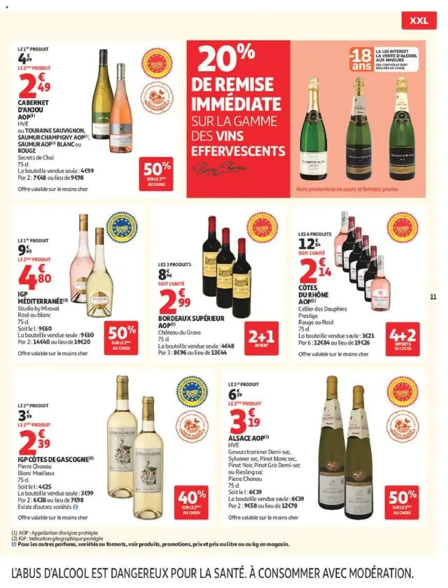{H1} | Page: 11 | Produits: Bordeaux superieur, Gewurztraminer, Pinot gris, Blanc moelleux