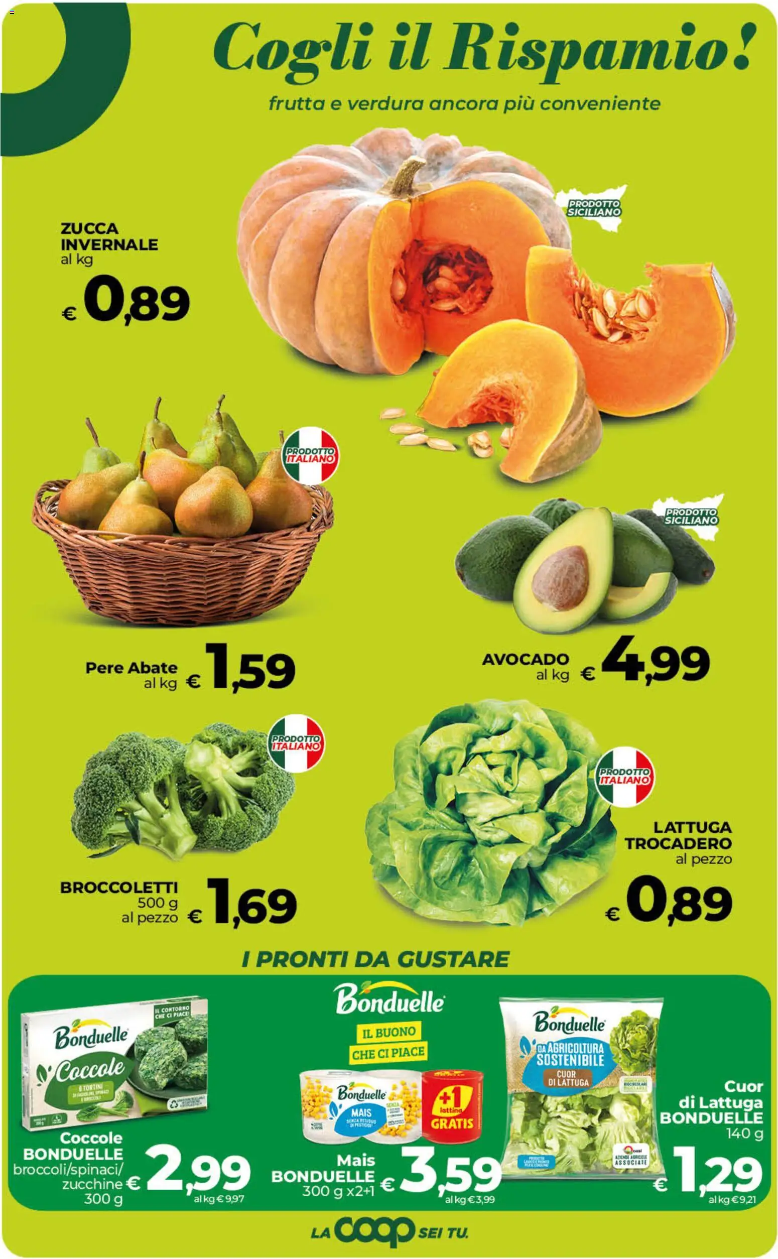 Volantino Ipercoop del 23/10/2026 | Pagina: 23 | Prodotti: Avocado, Frutta, Zucca, Mais