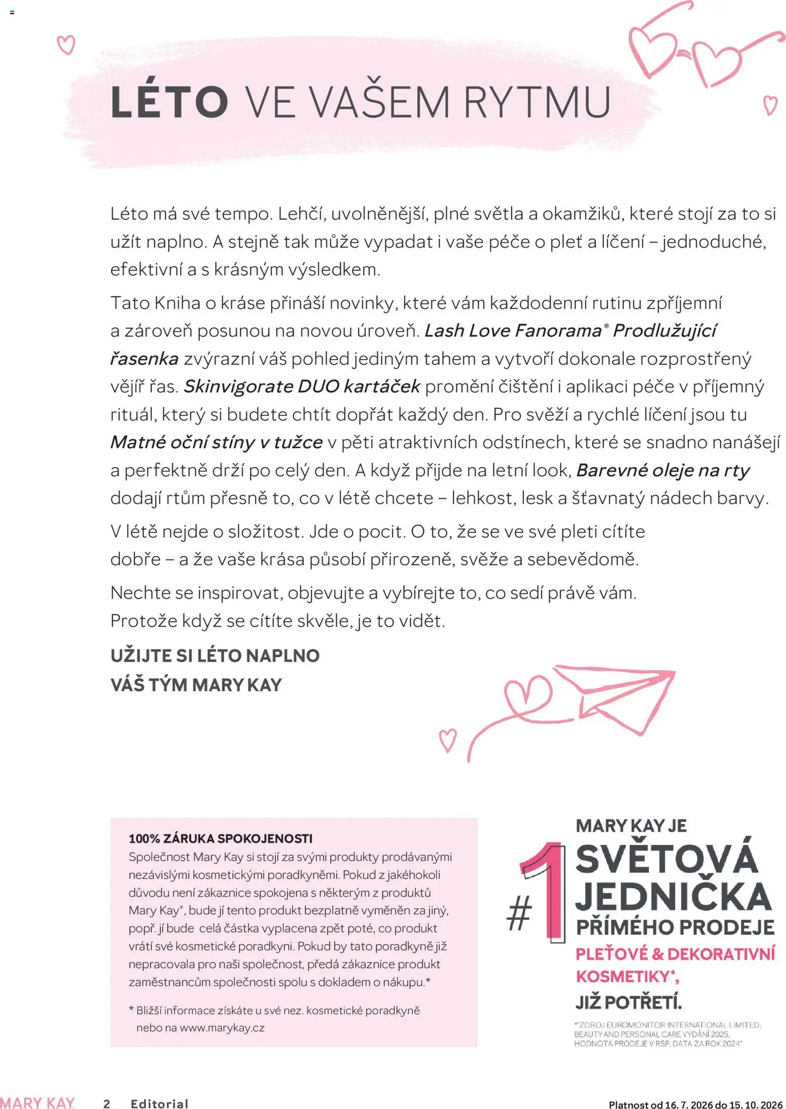 Mary Kay kniha o kráse od 01.07.2026 | Strana: 2 | Produkty: Kniha, Oleje, Řasenka, Oční stíny