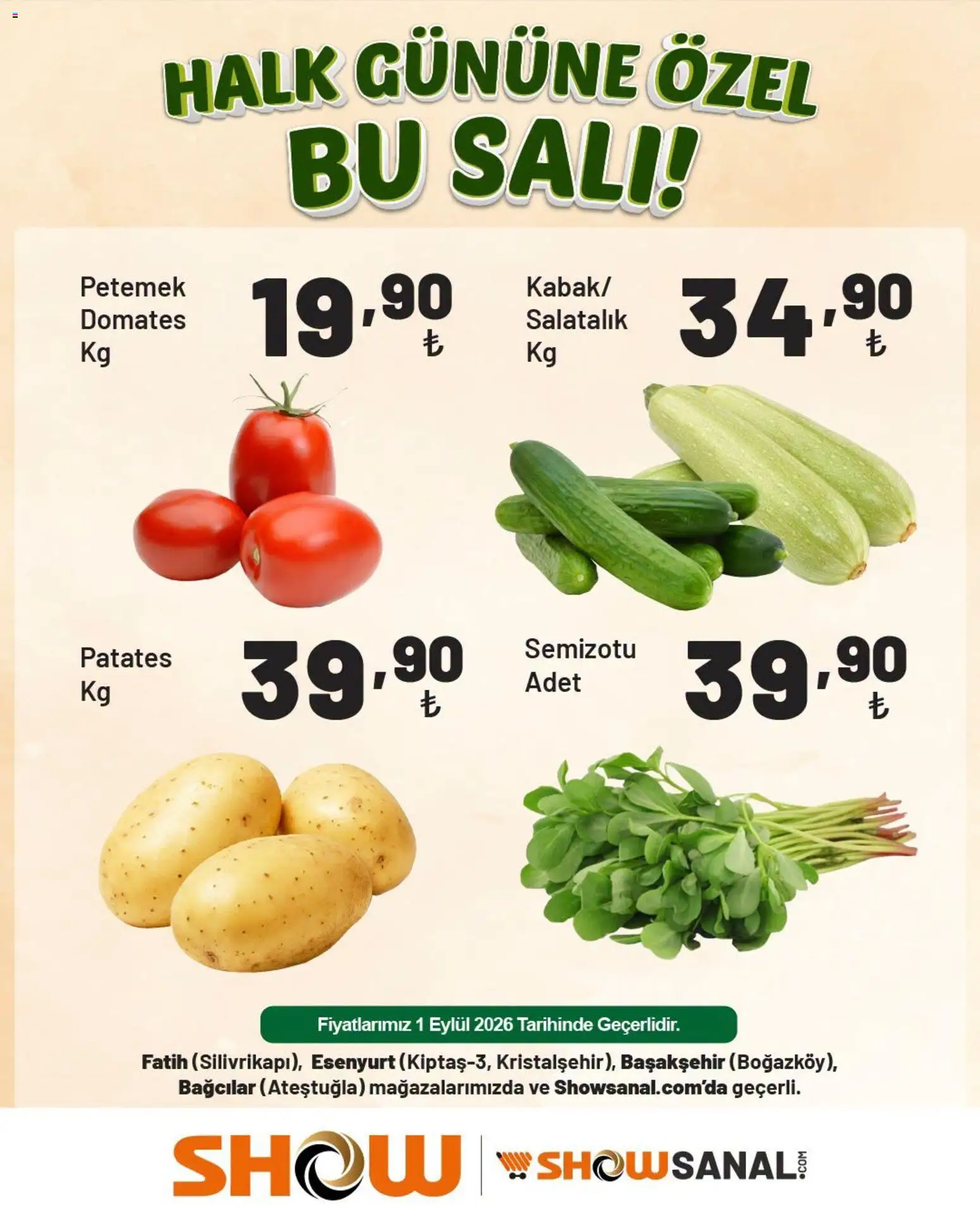 Show Market Katalog - 01 Eylül 2026 tarihinden itibaren geçerlidir | Sayfa: 1