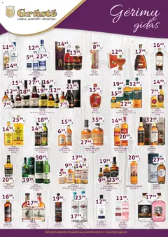 GRUSTE leidinys galioja nuo 2026.09.21 | Puslapis: 3 | Prekių: Degtinė, Viskis, Džinas
