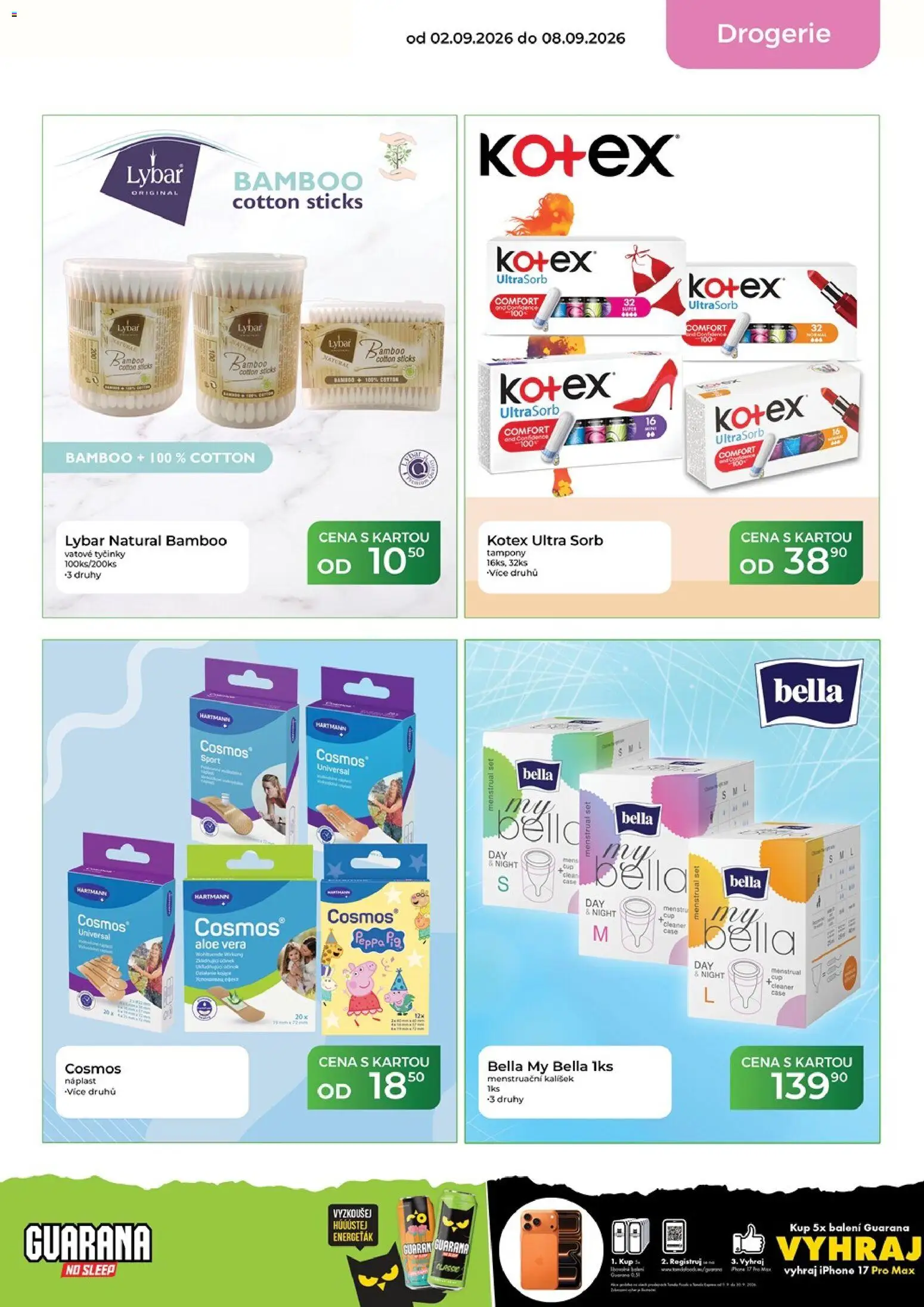 Tamda Foods leták od 02.09.2026 | Strana: 57 | Produkty: Tyčinky, Iphone, Menstruační kalíšek, Vatové tyčinky