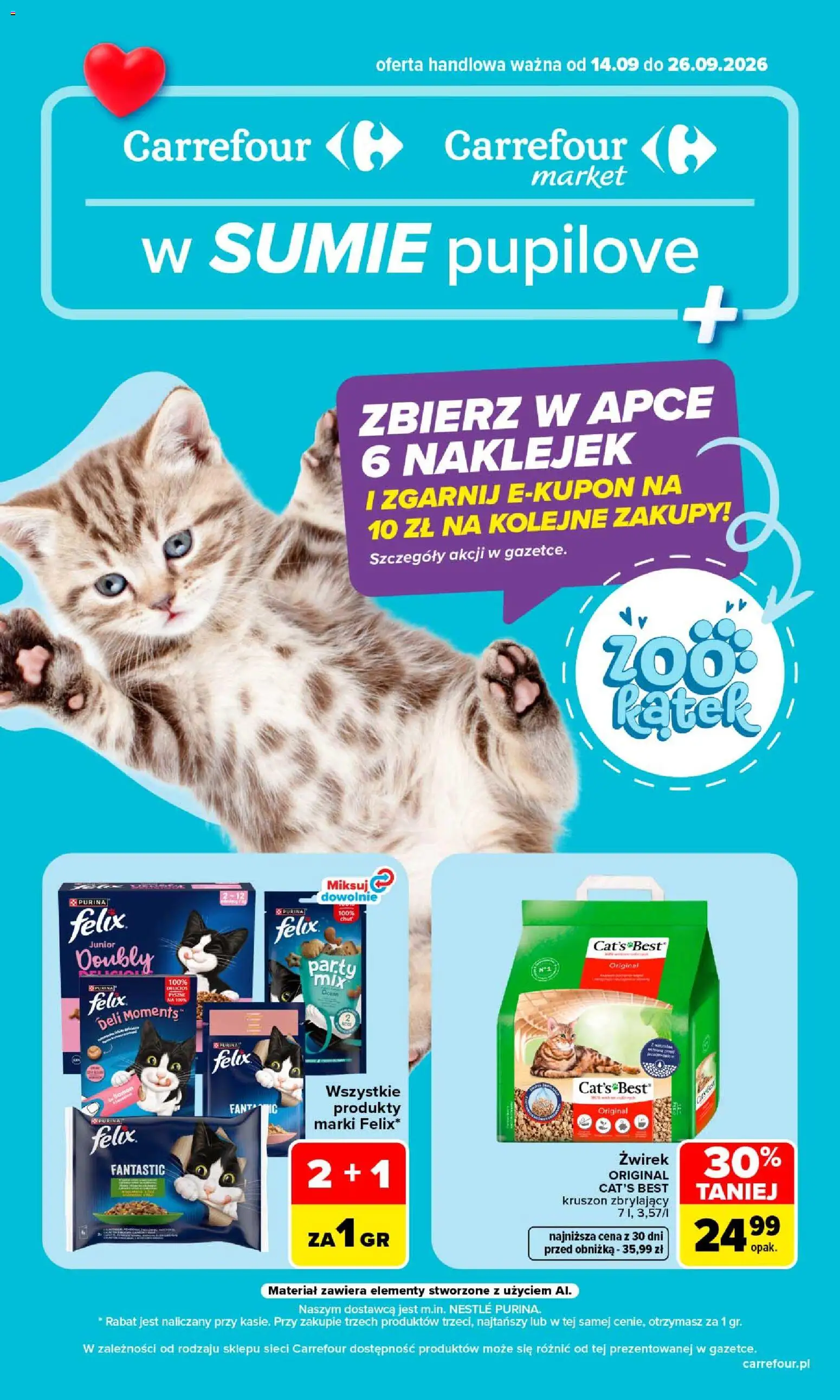Carrefour gazetka - Pupilove od 14.09.2026 | Strona: 1