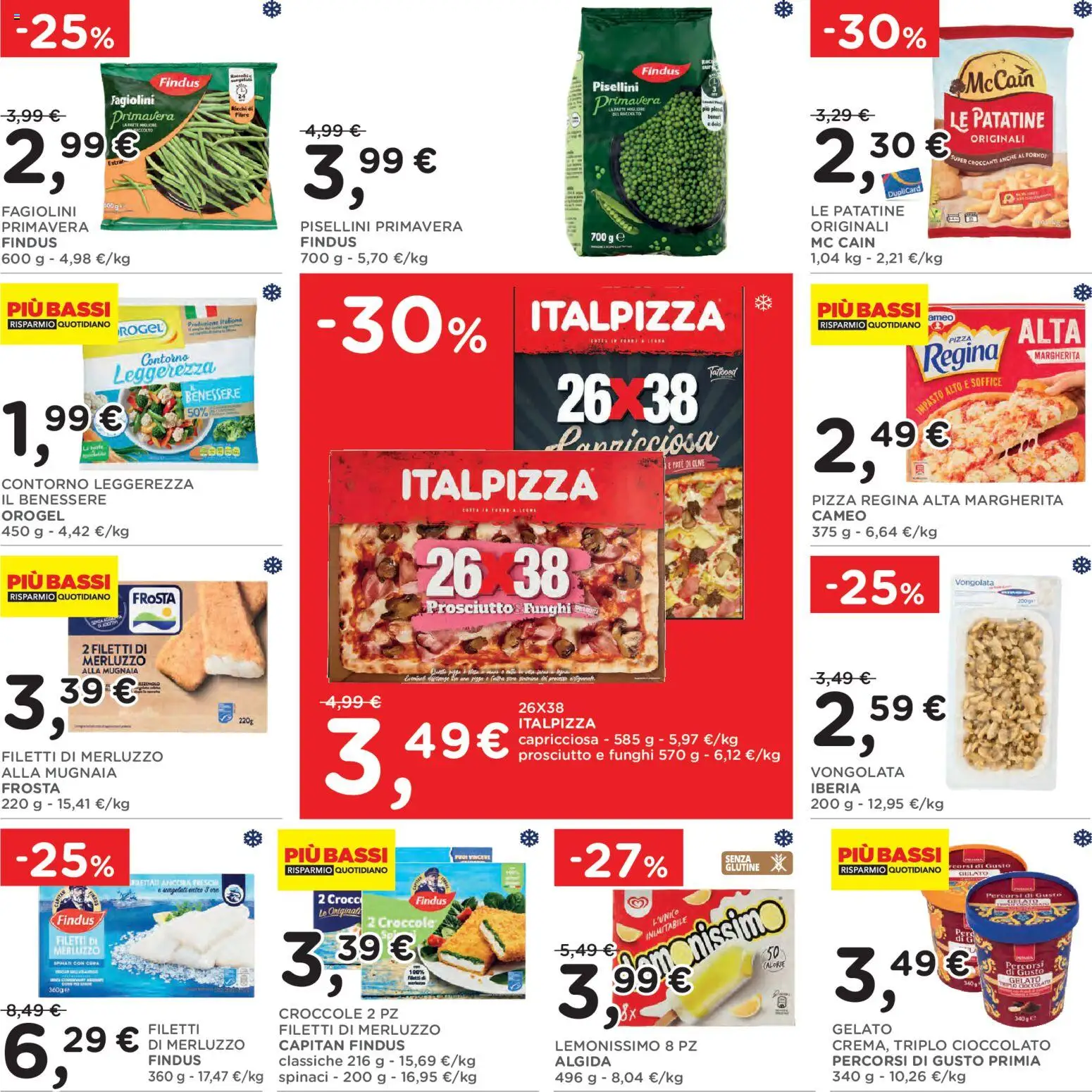 Volantino Poli del 29/07/2026 | Pagina: 22 | Prodotti: Cioccolato, Gelato, Prosciutto, Spinaci