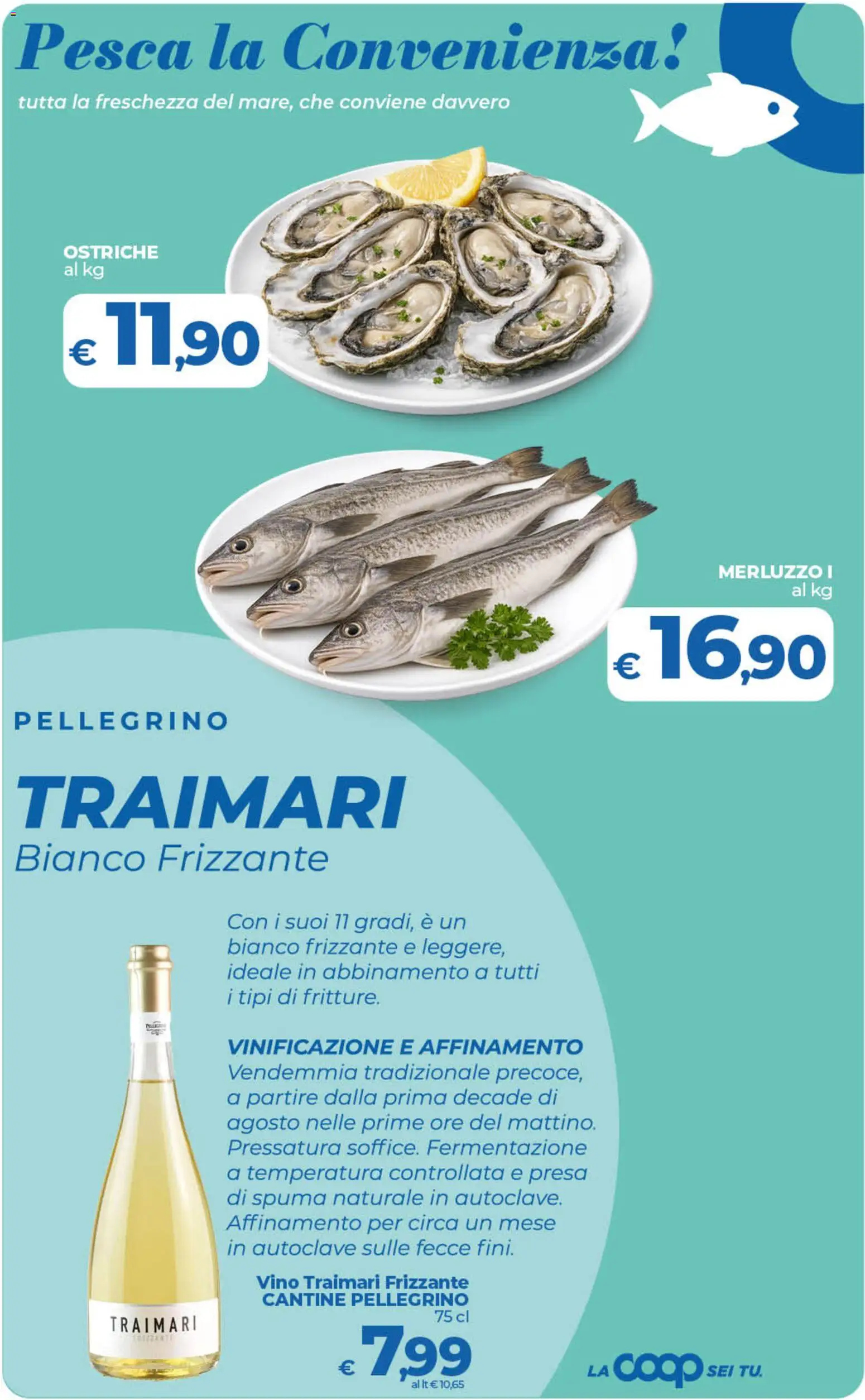 Volantino Ipercoop del 29.05.2026 | Pagina: 29 | Prodotti: Merluzzo, Vino, Pesca, Presa