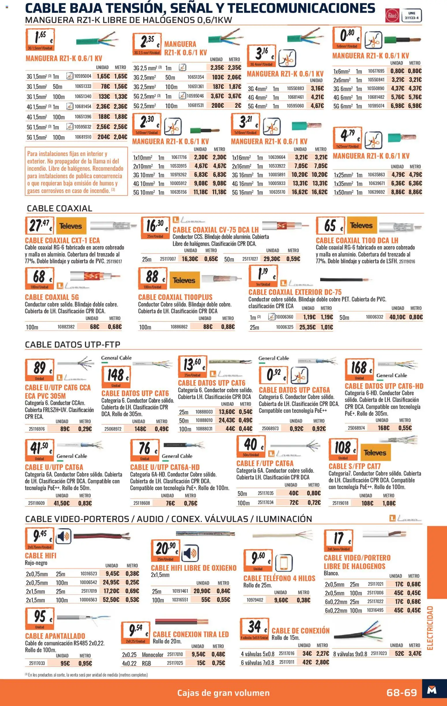 Obramat - Reformas Otono Imprenta Almacenes 33 Tarragona 2026 │ válido desde el 09/10/2026 | Página: 69 | Productos: General, Manguera, Teléfono, Iluminación