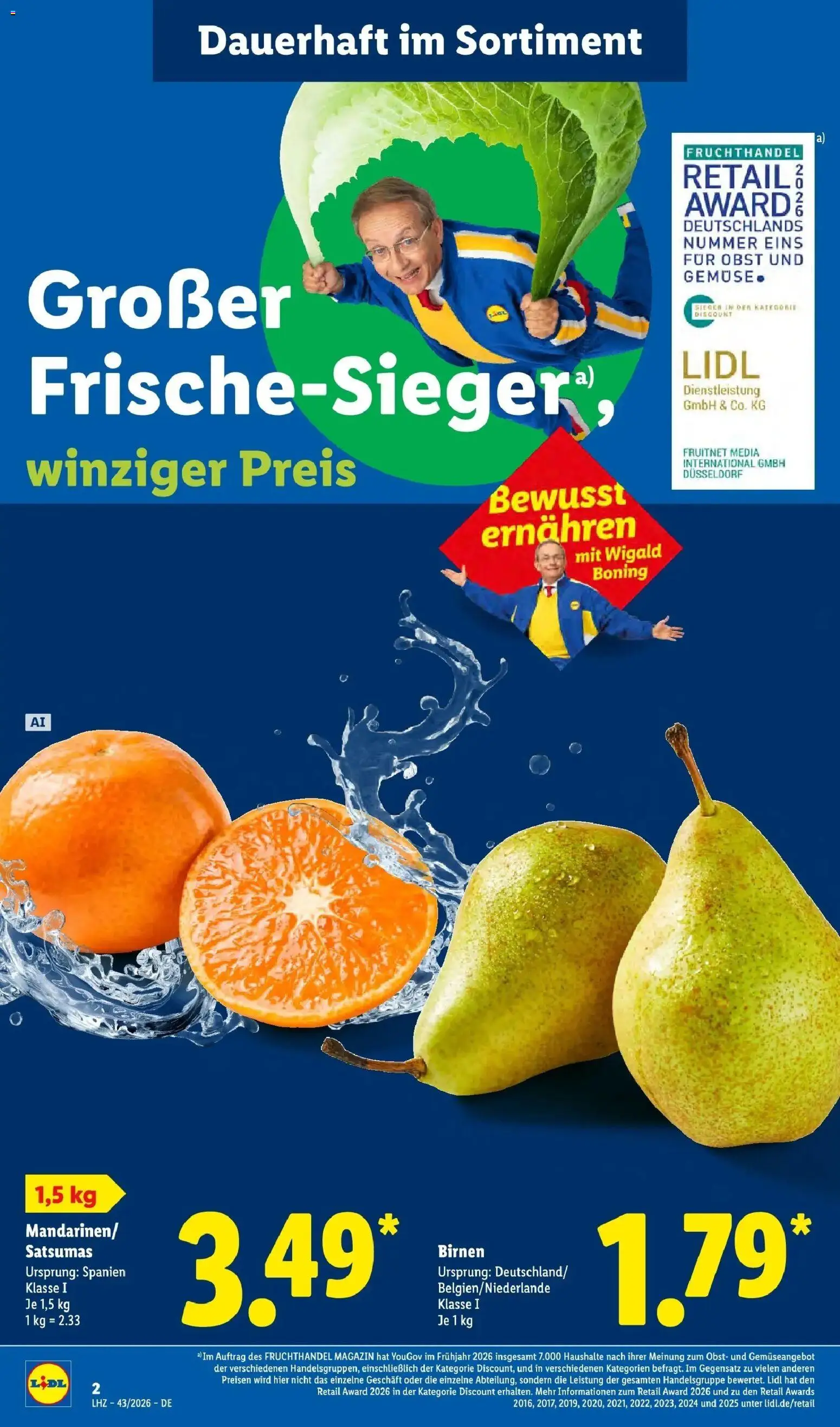 Lidl Prospekt Grimma (ab 19.10.2026) zum Blättern » Angebote | Seite: 2 | Produkte: Gemüse, Obst, Magazin