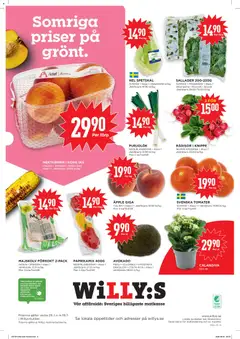 Willys erbjudanden - Förhandsvisning av reklamblad från butik Willys aktuell från 13/07/2026 | Sida: 8 | Produkter: Galler, Korg, Tomater, Ruccola