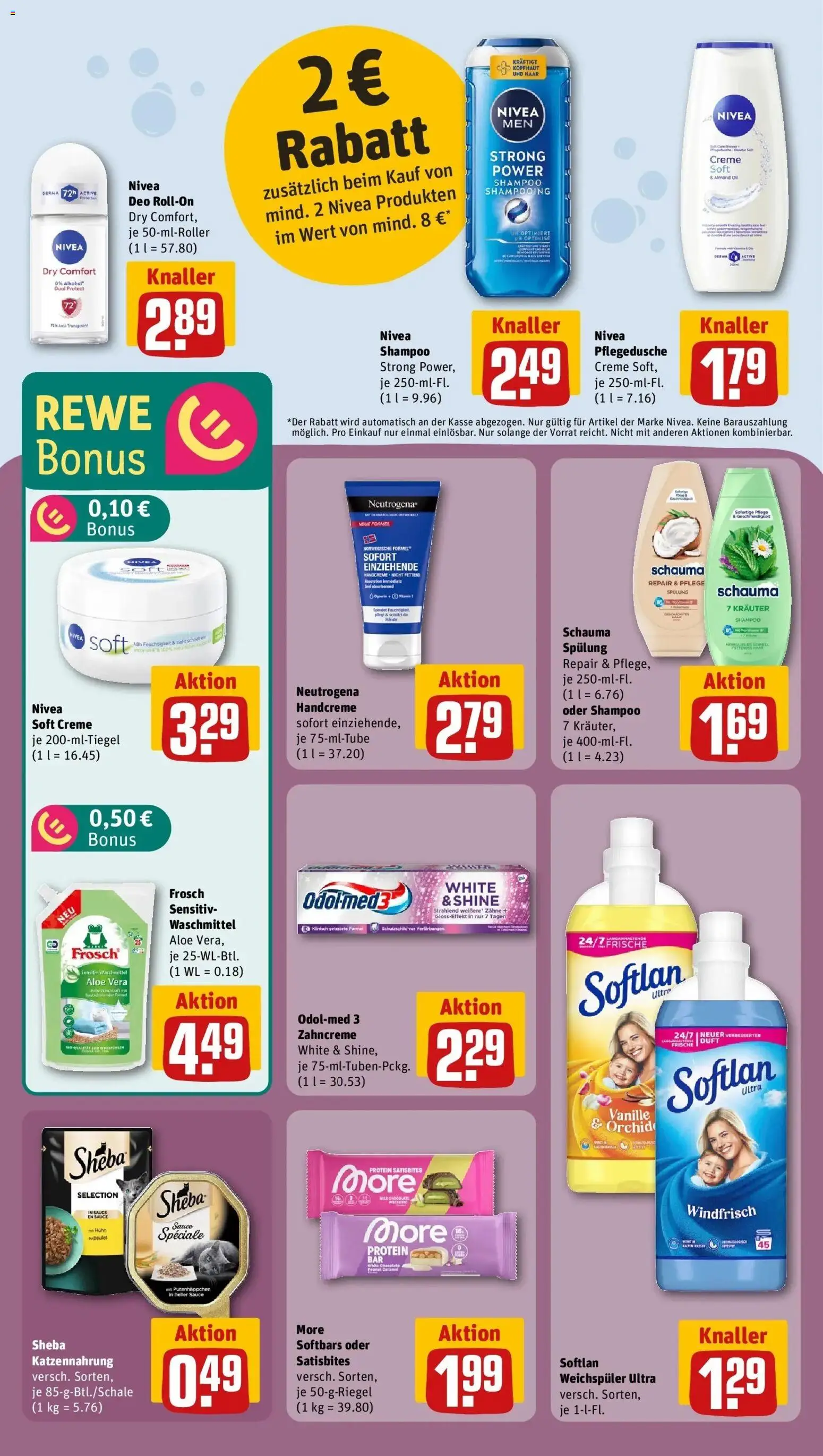 REWE Prospekt ab 04.05.2026 zum Blättern » Angebote | Seite: 22 | Produkte: Shampoo, Handcreme, Deodorant, Weichspüler