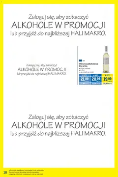 Pogląd oferty "Makro gazetka - Kupujesz więcej płacisz mniej" - ważna od 12.05.2026 | Strona: 10 | Produkty: Wino bezalkoholowe, Wino