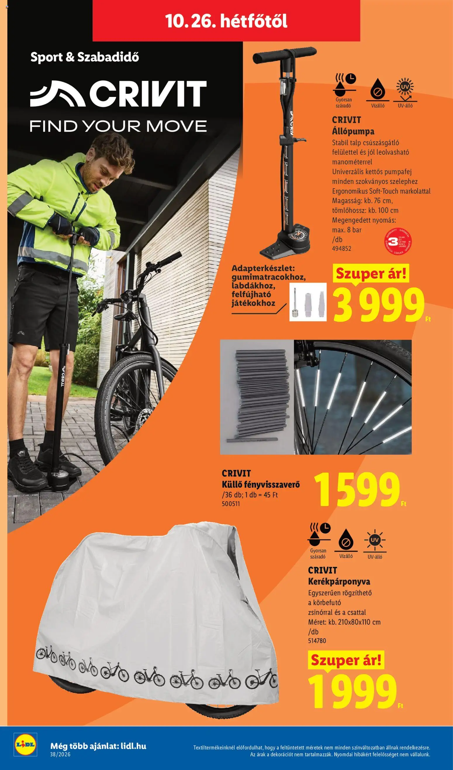 Lidl akciós ujság - amely érvényes a következő dátumtól: 2026.10.22. | Oldal: 58