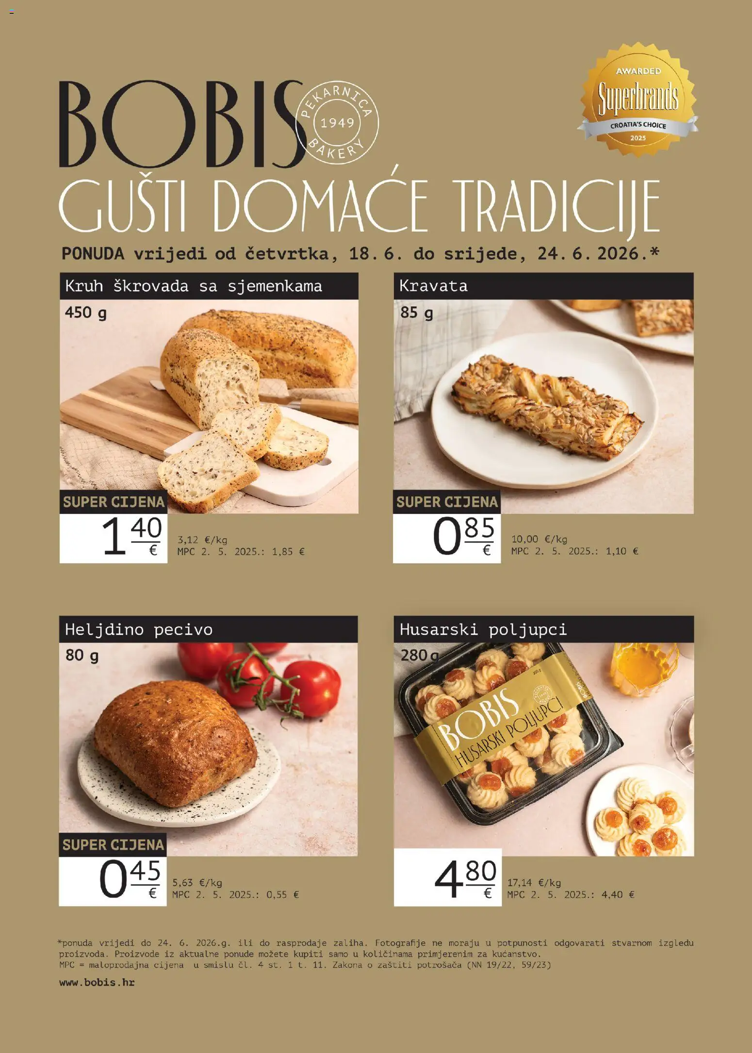 Tommy katalog | vrijedi od 18.06.2026 | Stranica: 1 | Proizvodi: Kruh, Pecivo